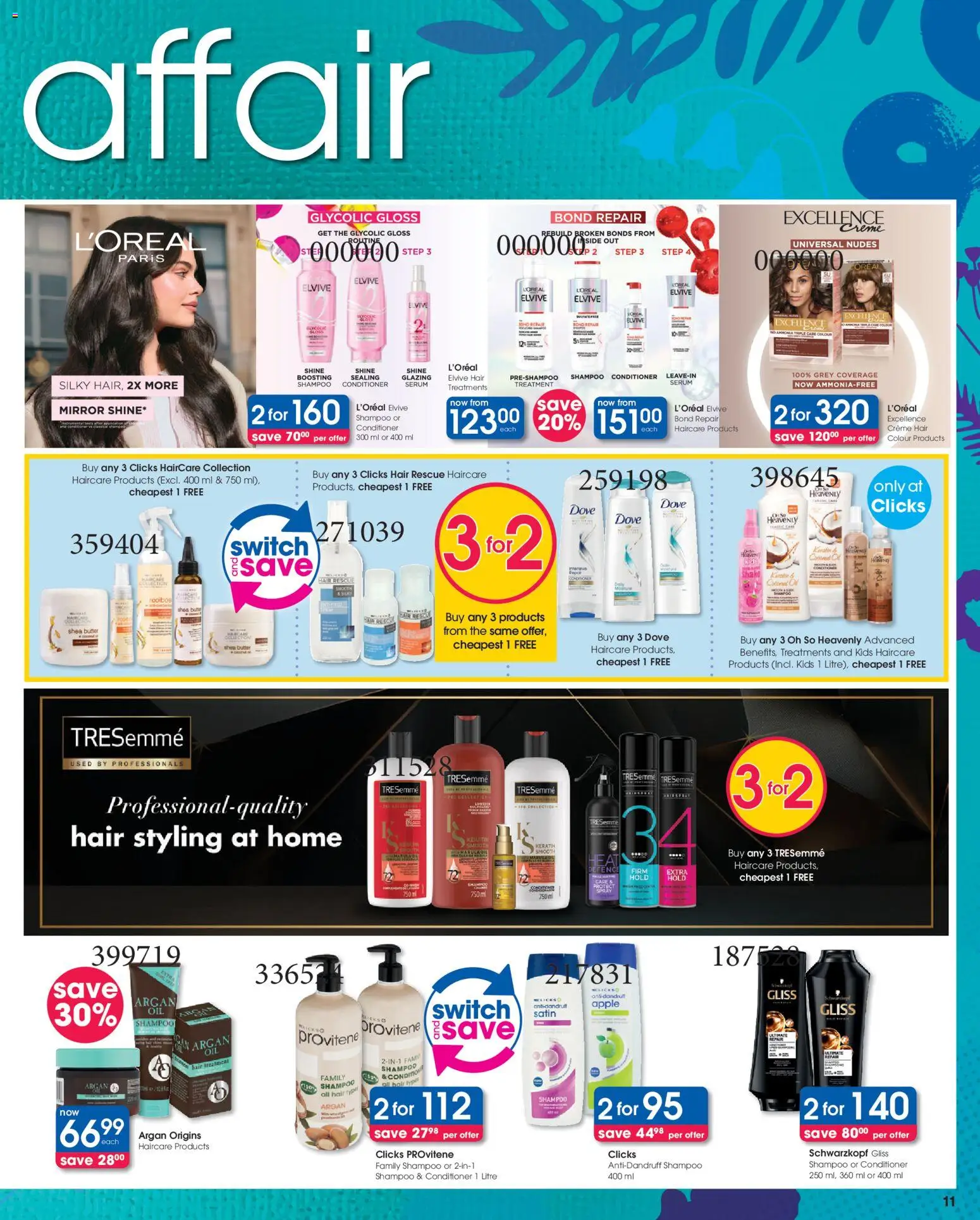 New Clicks catalogue – valid from 21.05.2026 | Page: 11 | Products: Mirror, Butter, Hair colour, Conditioner