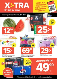 Coop X:-TRA erbjudanden - Förhandsvisning av reklamblad från butik Coop X:-TRA aktuell från 03/08/2026