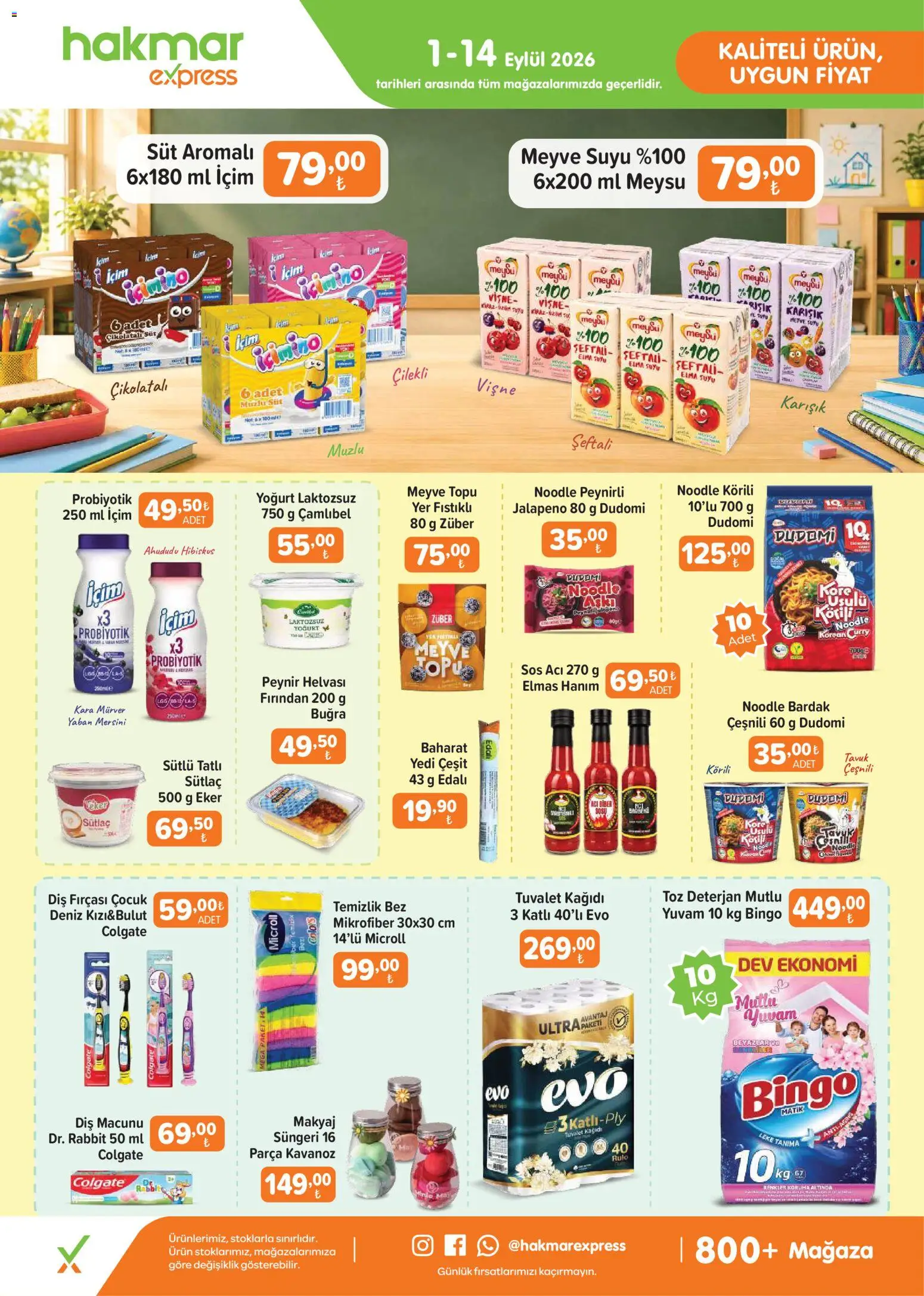 Hakmar Express - Salı Aktüel Ürünler - 01 Eylül 2026 tarihinden itibaren geçerlidir | Sayfa: 1 | Ürünler: Askı, Tuvalet, Süt, Biber