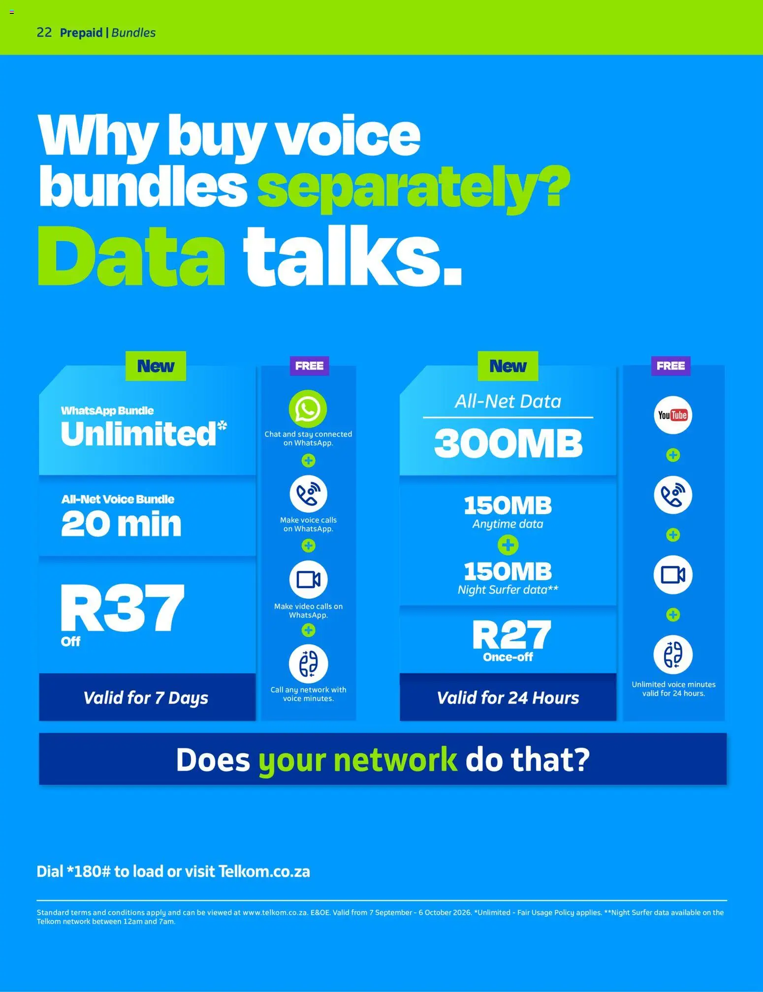 New Telkom catalogue – valid from 07/09/2026 | Page: 22 | Products: Data