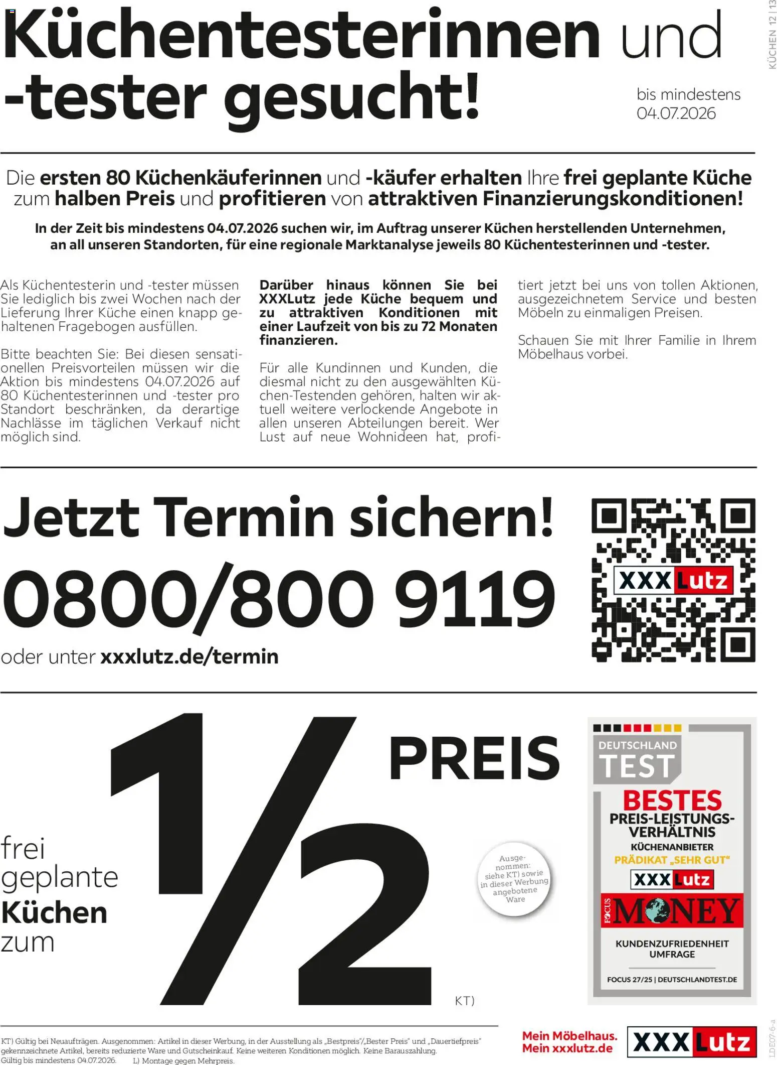 XXXLutz Deutschlands größter SSV – gültig ab 20.06.2026 | Seite: 17 | Produkte: Küche, Kuchen