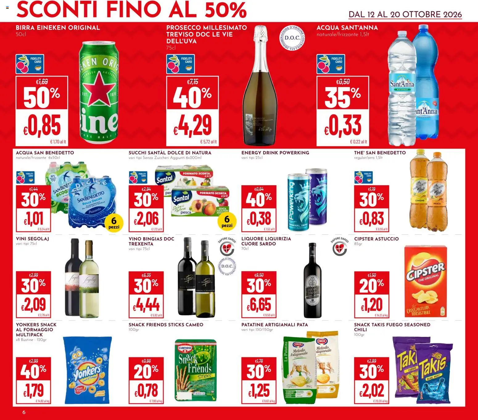 Volantino Pan del 12/10/2026 | Pagina: 6 | Prodotti: Birra, Limone, The, Liquore