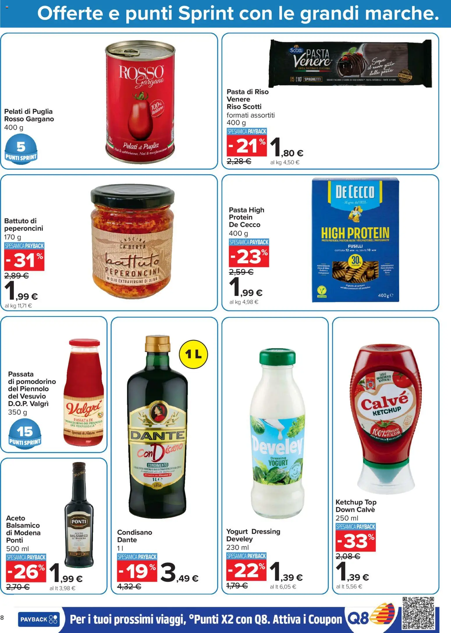 Volantino Carrefour del 06/08/2026 | Pagina: 8 | Prodotti: Vegan, Yogurt, Aceto, Bottiglia