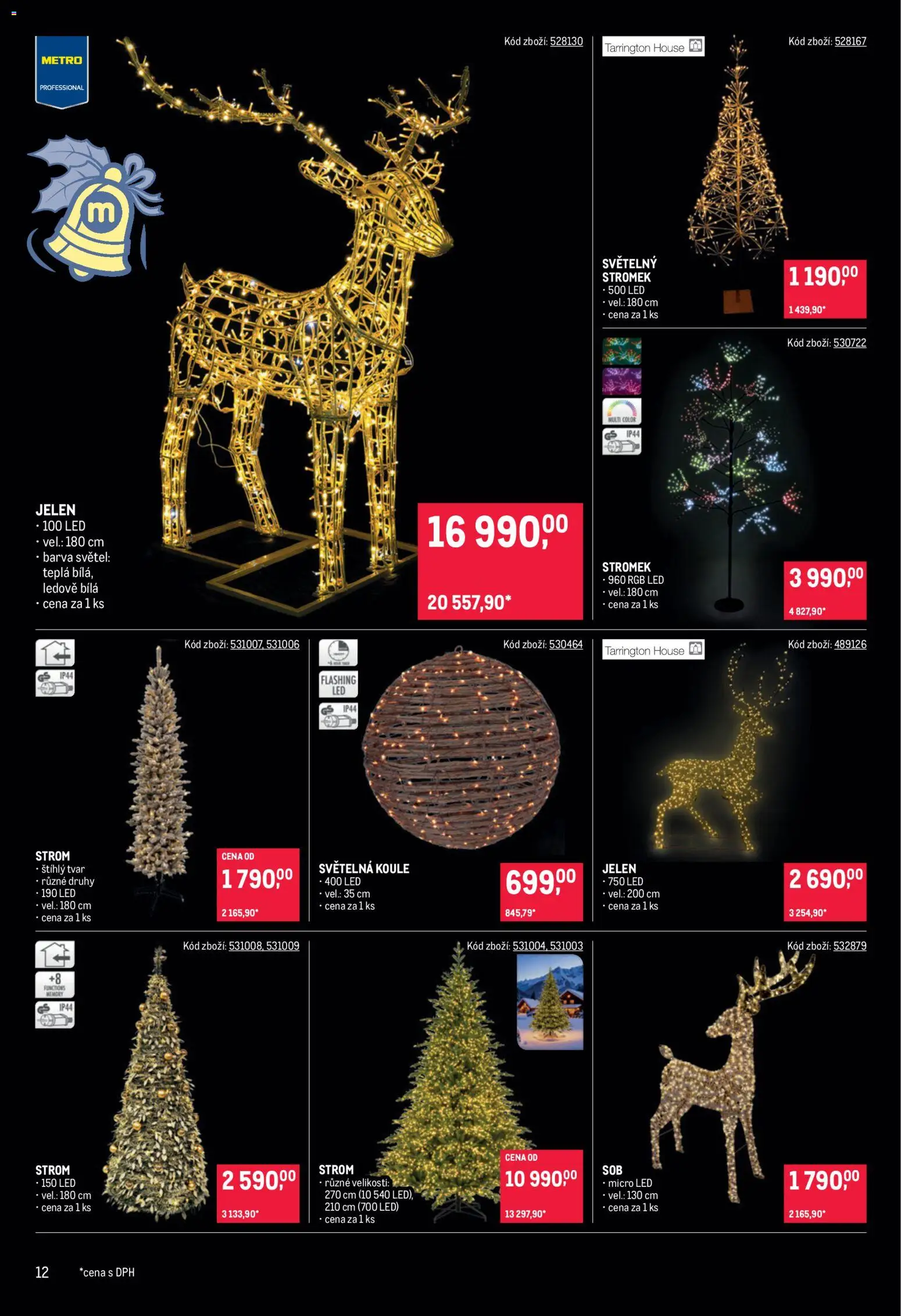 Makro leták - Dekorace od 21.10.2026 | Strana: 12 | Produkty: Jelen, LED