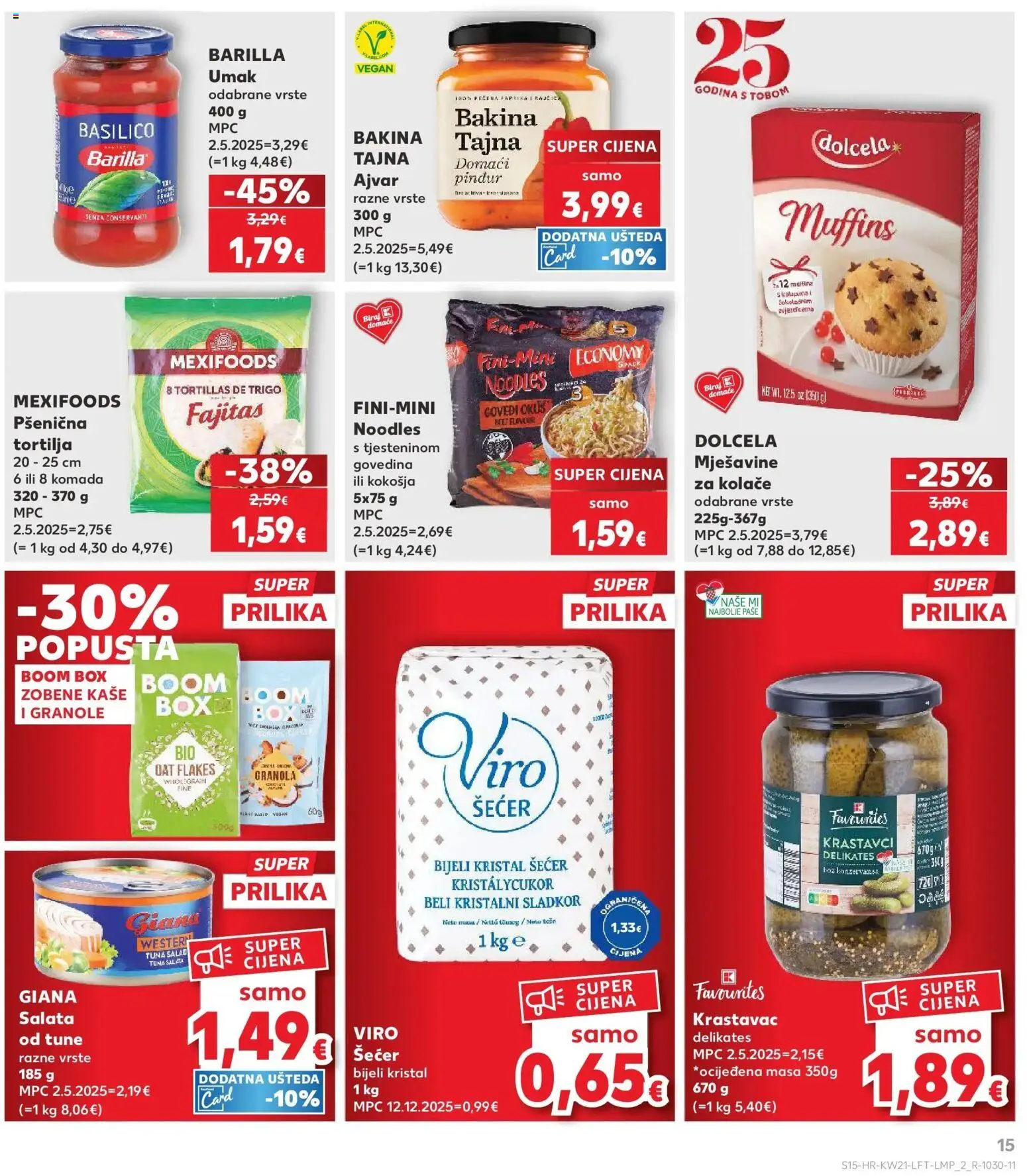 Kaufland katalog | vrijedi od 20.05.2026 | Stranica: 15 | Proizvodi: Govedina, Umak, Šećer, Barilla