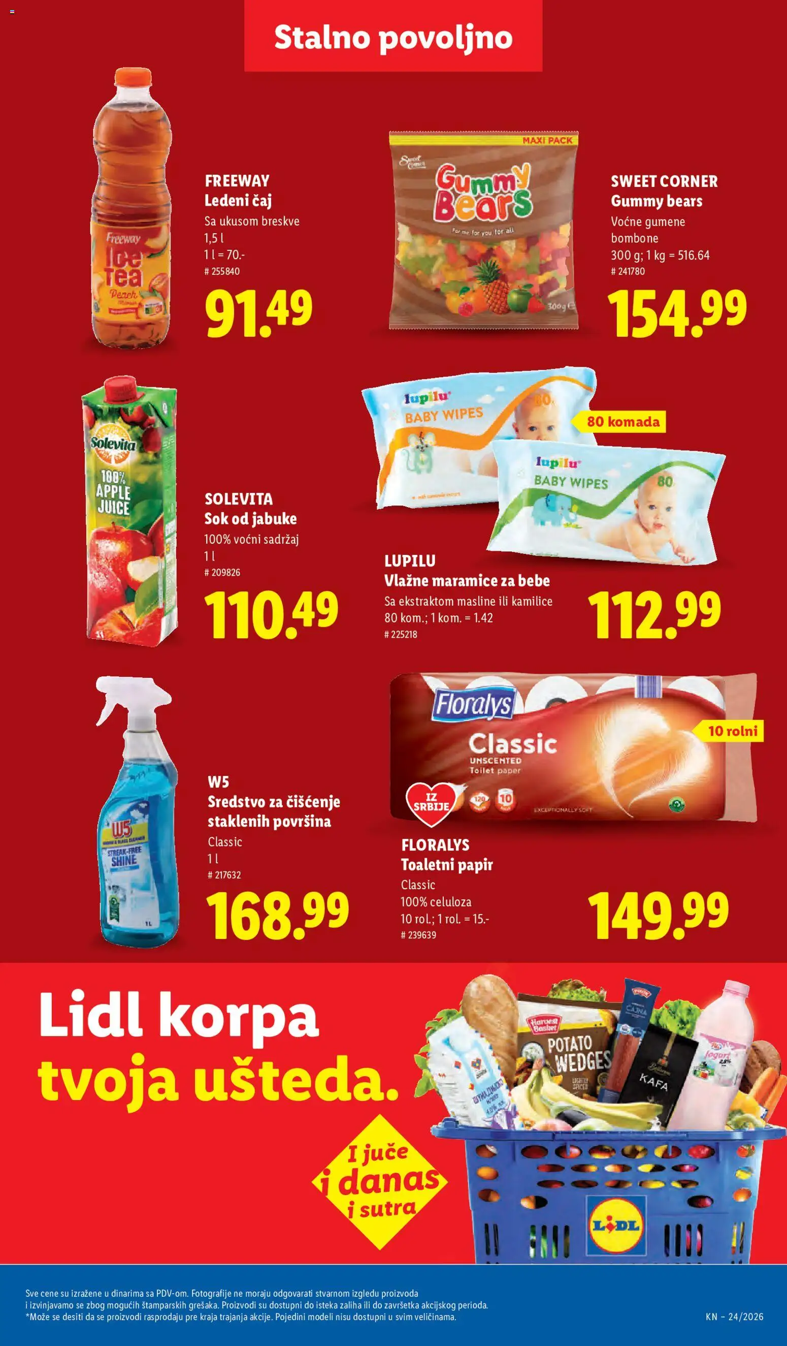 Lidl katalog - važi od 11.06.2026 | Strana: 39 | Proizvode: Gumene bombone, Kafa, Vlažne maramice, Čaj