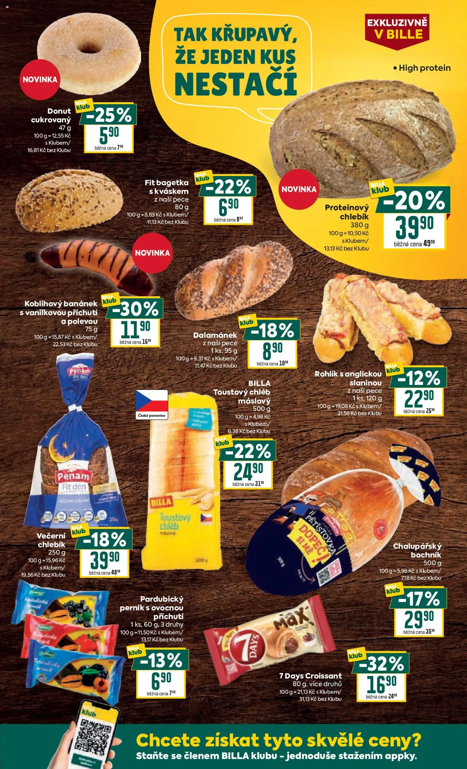 Billa Velký leták od 06.05.2026 | Strana: 13 | Produkty: Donut, Perník, Toustový chléb, Dalamánek