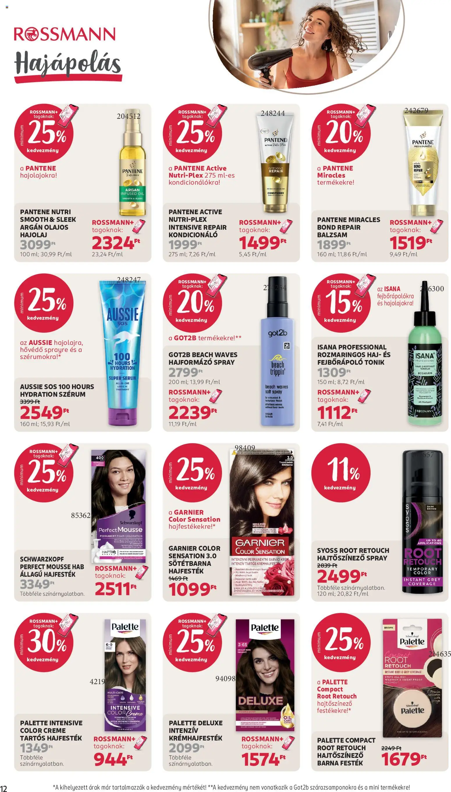 Rossmann akciós ujság - amely érvényes a következő dátumtól: 2026.08.31. | Oldal: 14 | Termékek: Hab, Tartó, Syoss, Vegán