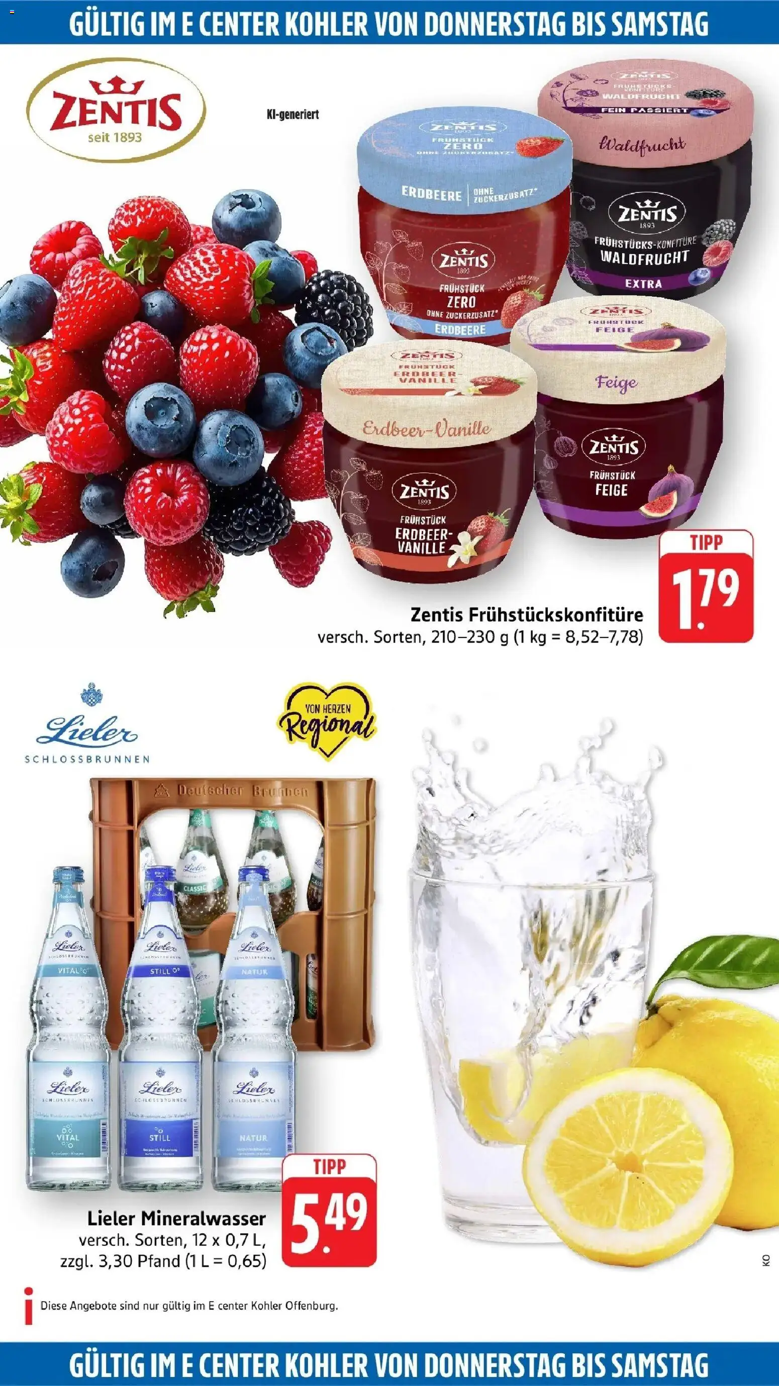 Edeka Prospekt Offenburg (ab 17.08.2026) » Angebote Online | Seite: 46 | Produkte: Mineralwasser, Vanille