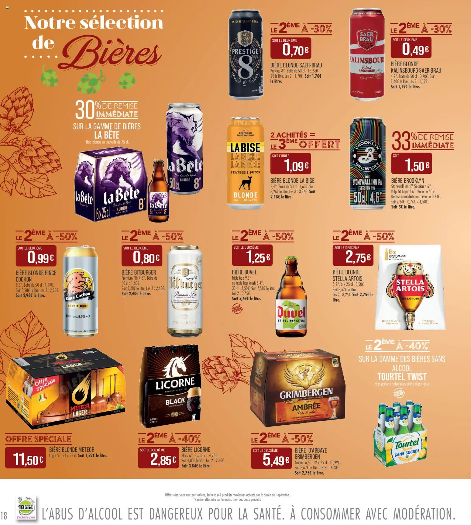 {H1} | Page: 18 | Produits: Bitburger, Parfums, Bouteille, Cerise