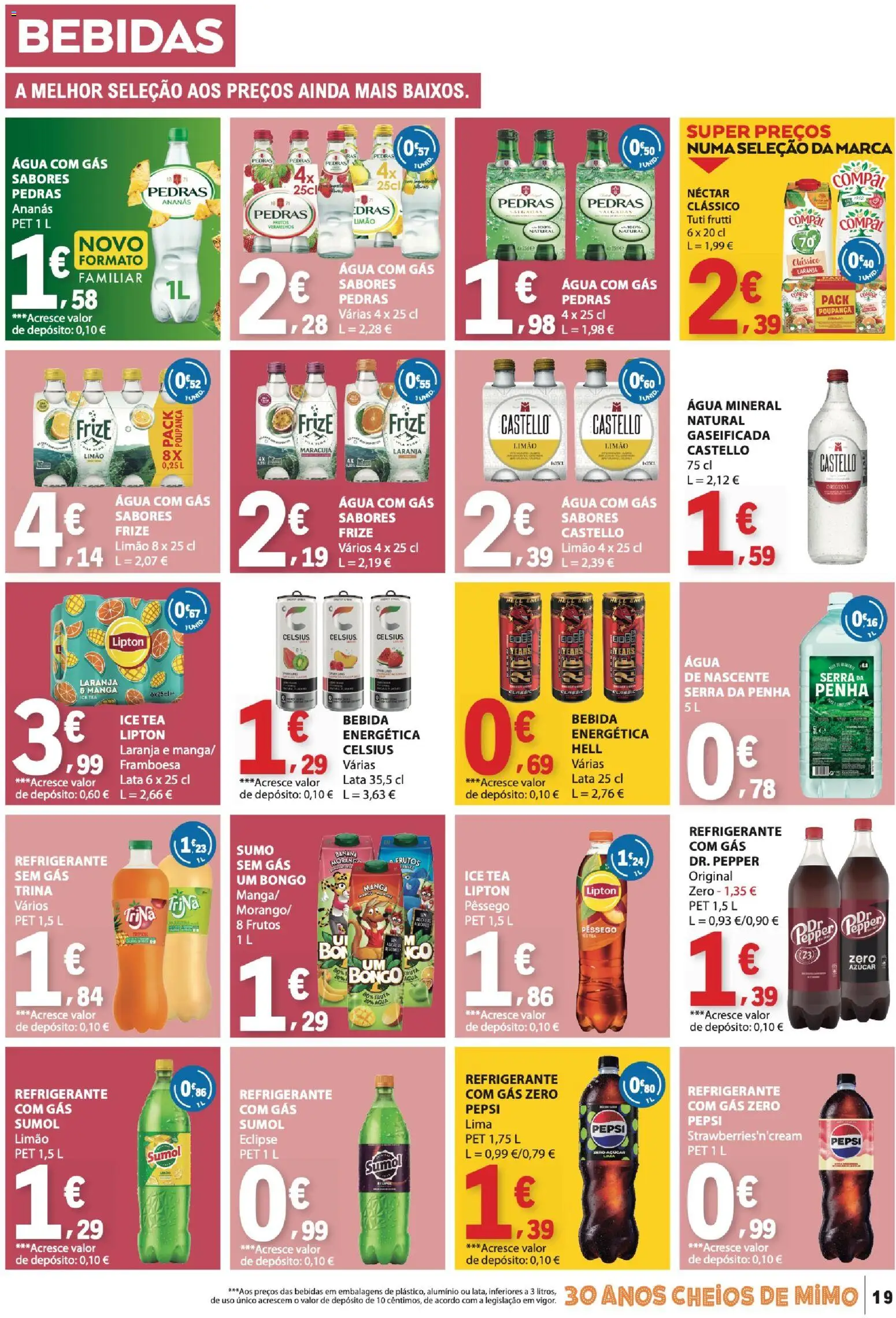 E.Leclerc folheto │ válido de 11.06.2026 | Página: 19 | Produtos: Refrigerante, Banana, Sumo, Bebida