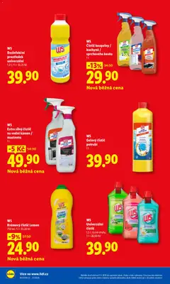 Náhled letáku Lidl leták - Pro čistou domácnost máme všechno od 07.09.2026 | Strana: 14 | Produkty: Čistící prostředek, Univerzální čistič, W5, Kuchyně