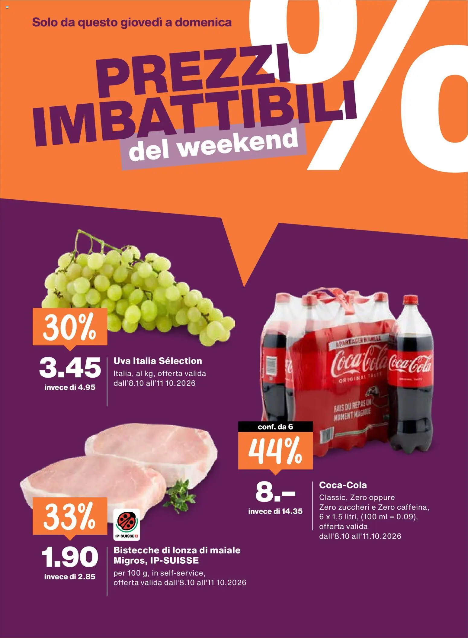 Migros aktionen IT – gültig ab 08.10.2026 | Seite: 24 | Produkte: Coca Cola