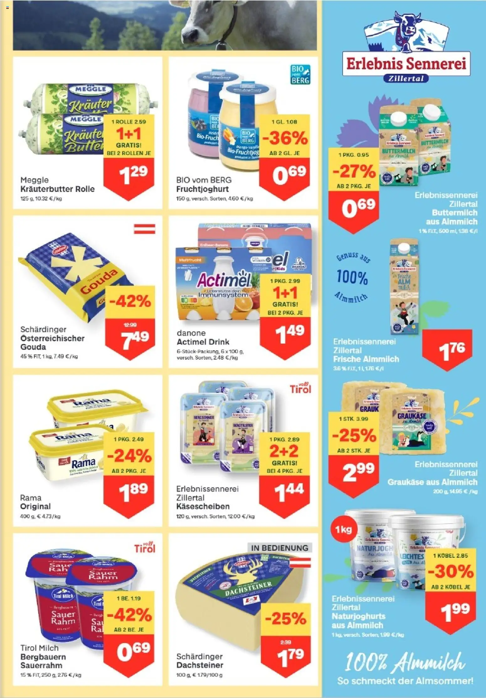 MPREIS Lenzing gültig ab 27.08.2026 | Seite: 5 | Produkte: Milch, Butter, Sauerrahm