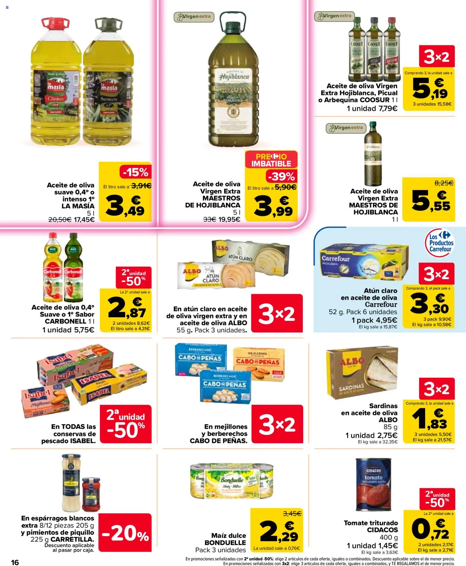 Carrefour Market folleto │ válido desde el 27/10/2026 | Página: 16 | Productos: Maíz, Espárragos, Té, Aceite de oliva
