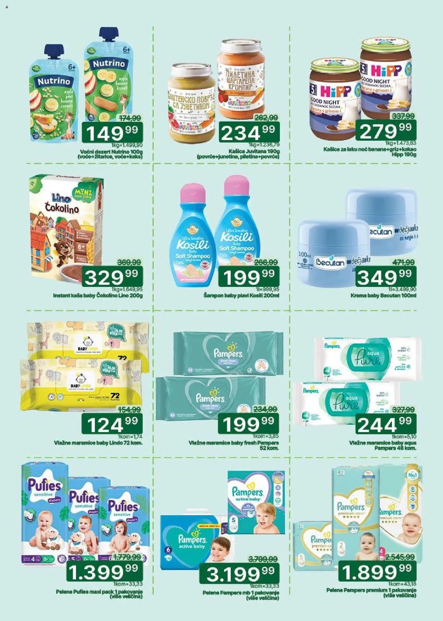 Univerexport katalog - važi od 27.04.2026 | Strana: 25 | Proizvode: Pampers, Krema, Pakovanje, Pelene