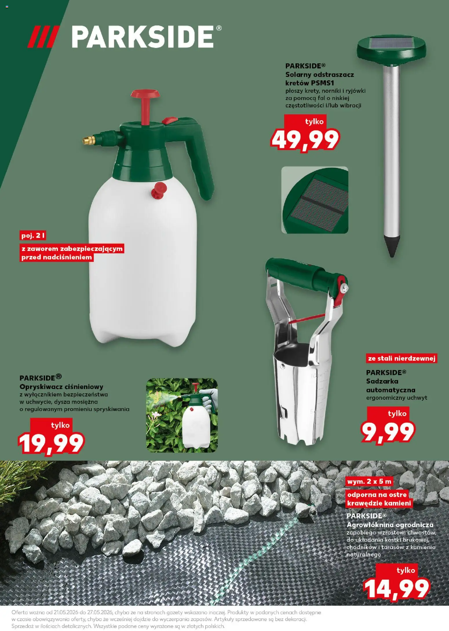 Kaufland Polsko leták - Wiosenne inspiracje od 21.05.2026 | Strana: 5 | Produkty: Parkside