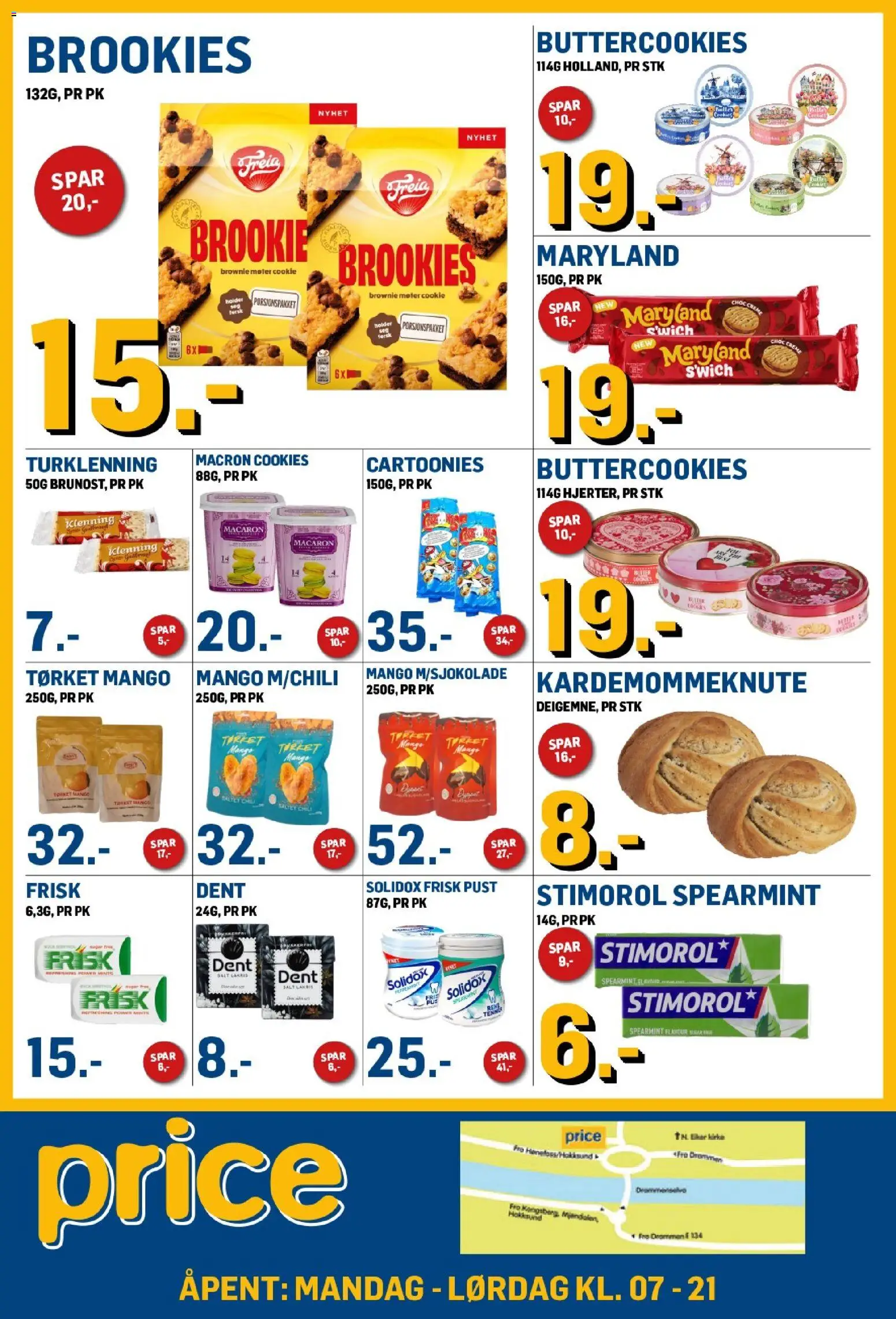 {H1} | Side: 2 | Produkter: Brownie, Mango, Salt, Tørket mango