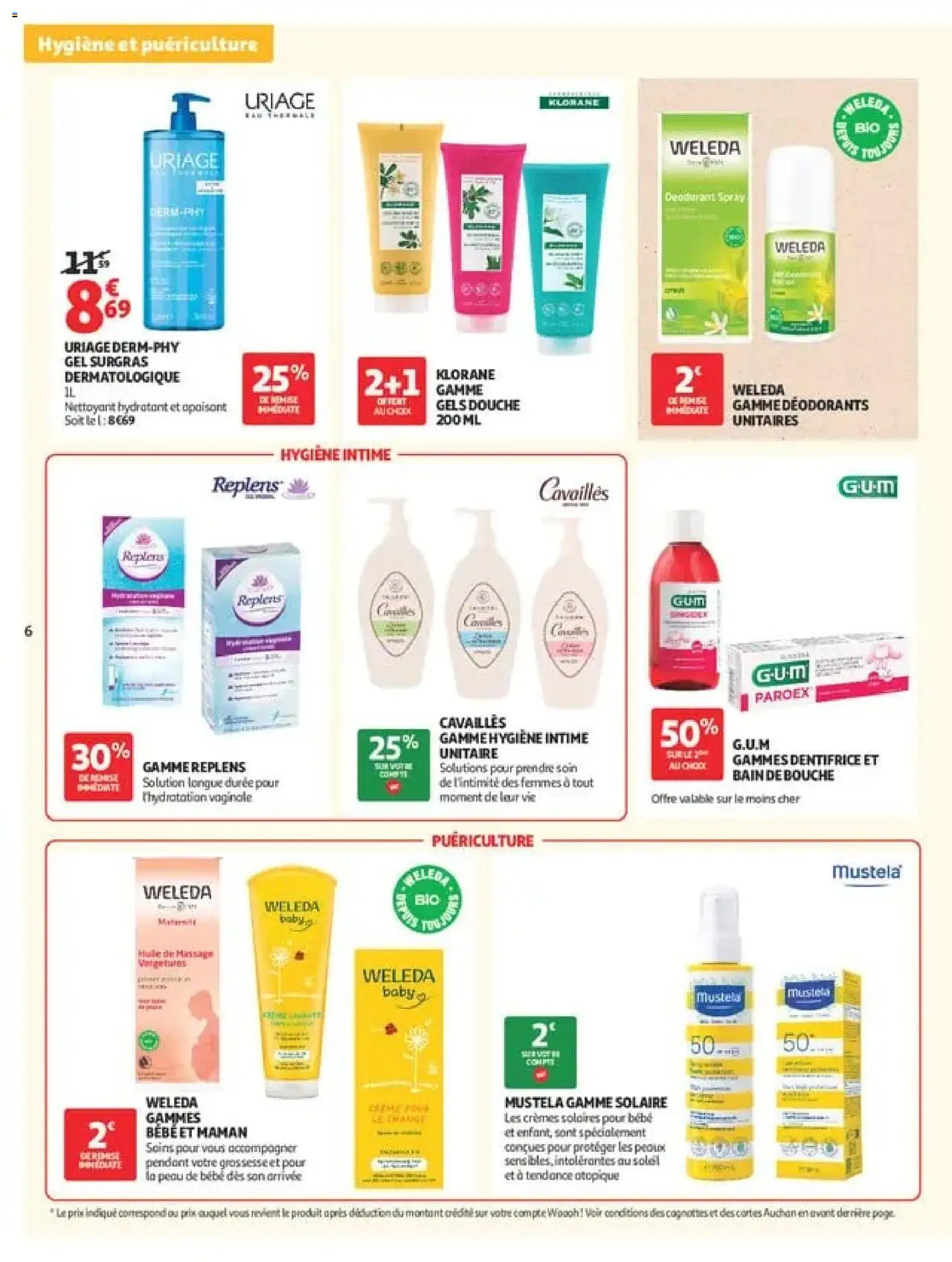 {H1} | Page: 6 | Produits: Body, Déodorant, Dentifrice, Bain de bouche