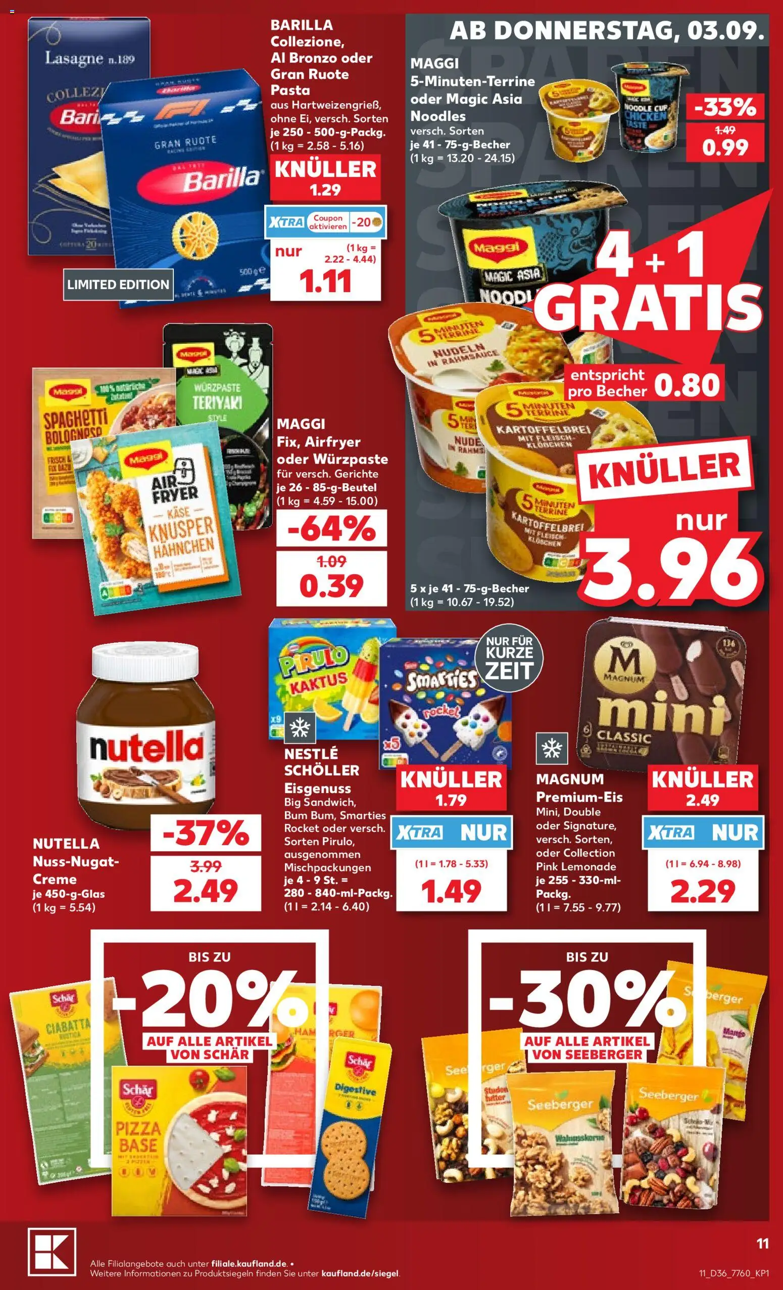 {H1} | Pagina: 11 | Producten: Pizza, Magnum, Barilla, Nutella