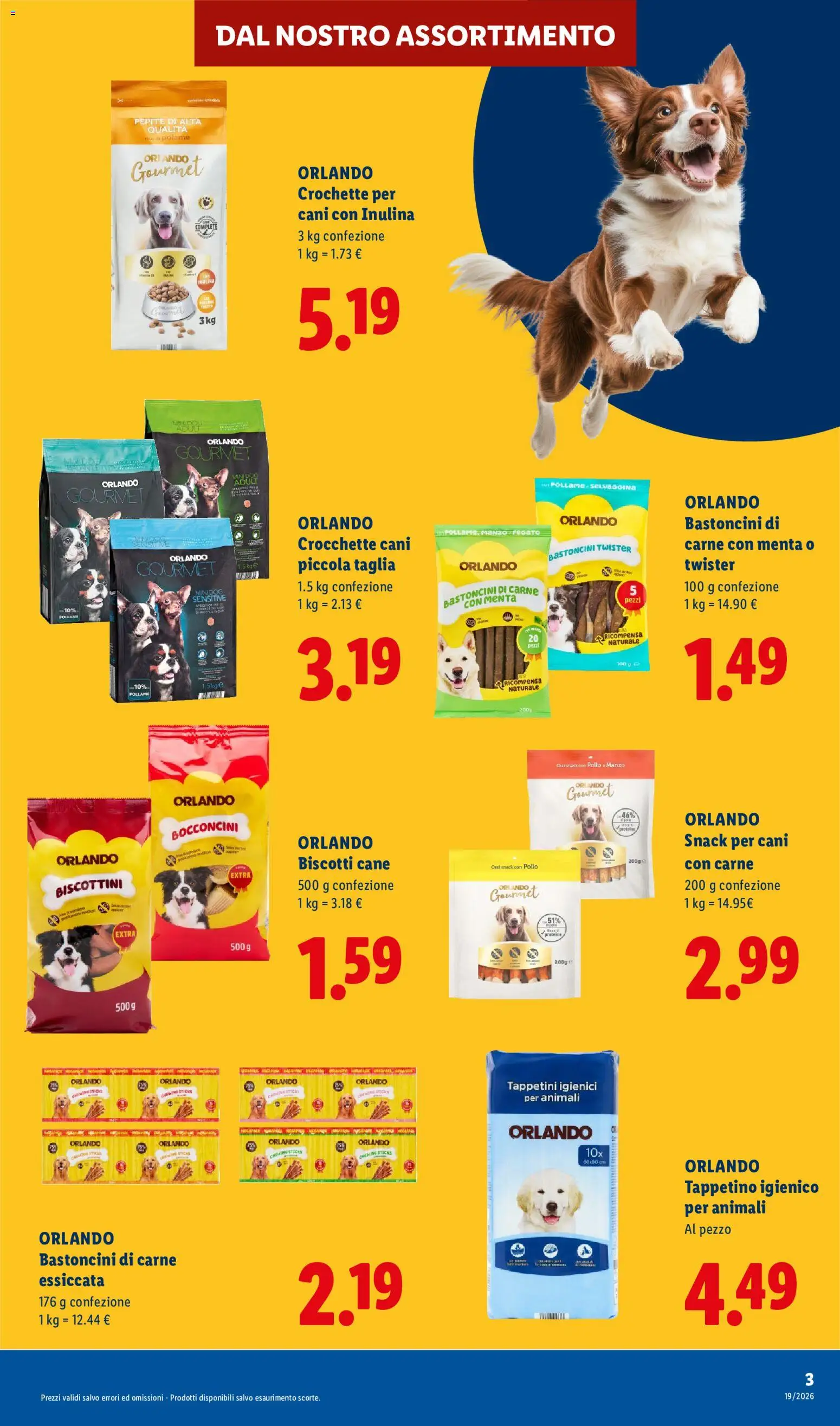 Volantino Lidl del 06/08/2026 | Pagina: 3 | Prodotti: Pollo, Manzo, Crocchette, Menta