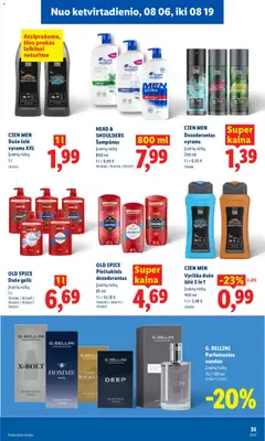 LIDL leidinys galioja nuo 2026.08.03 | Puslapis: 35 | Prekių: Šampūnas, Dušo želė, Dezodorantas