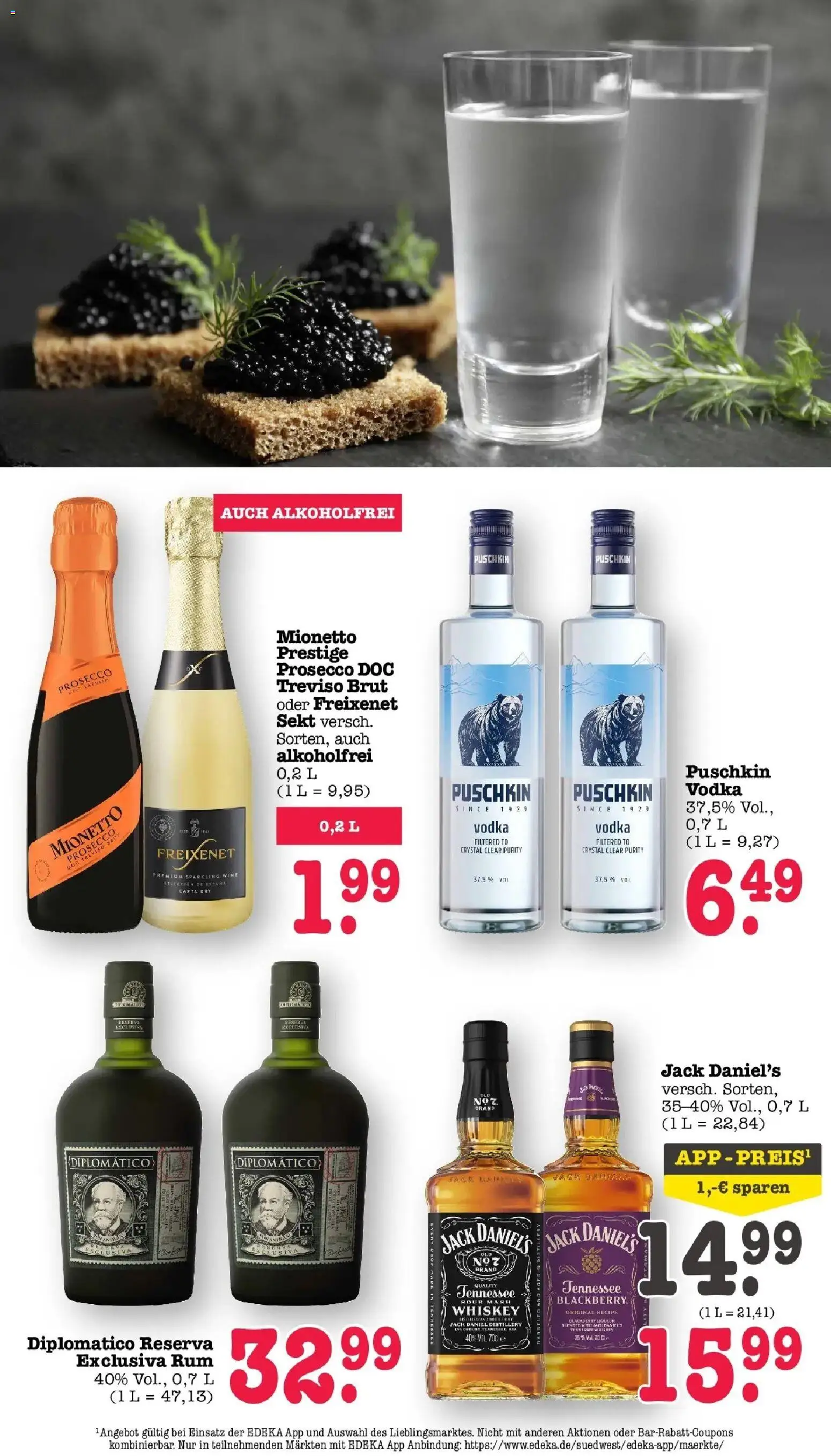 Edeka Prospekt Mainz-Weisenau – gültig ab 24.08.2026 | Seite: 51 | Produkte: Freixenet, Sekt, Jack Daniel's, Vodka