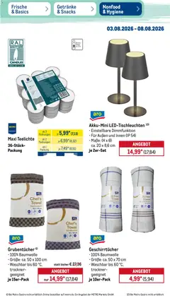 Metro Prospekt ab 03.08.2026 gültig | Seite: 43 | Produkte: Trockner