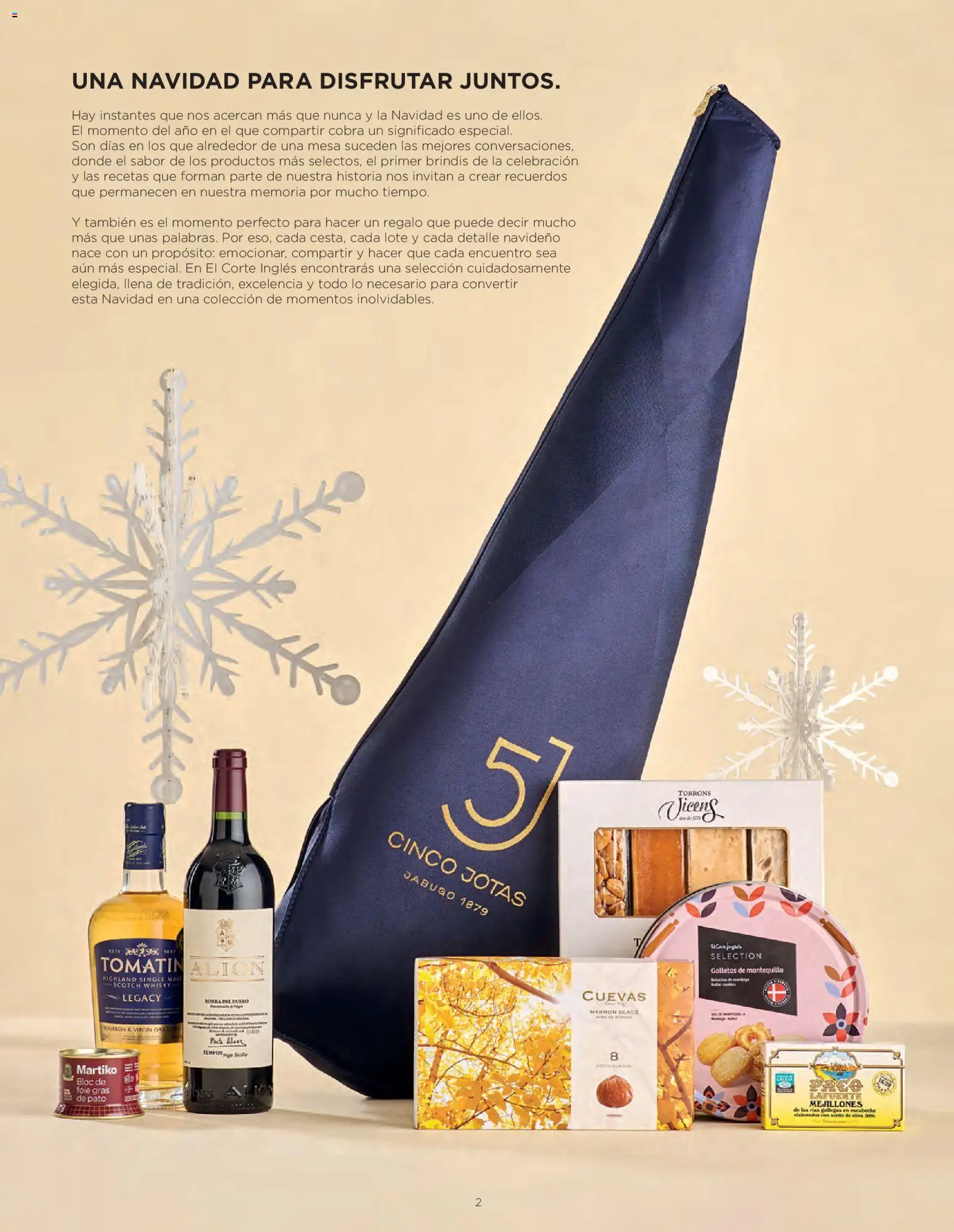 El Corte Inglés Cestas Navidad 2026 Cataluňa │ válido desde el 08/10/2026 | Página: 2 | Productos: Galletas, Pato, Mantequilla, Mesa