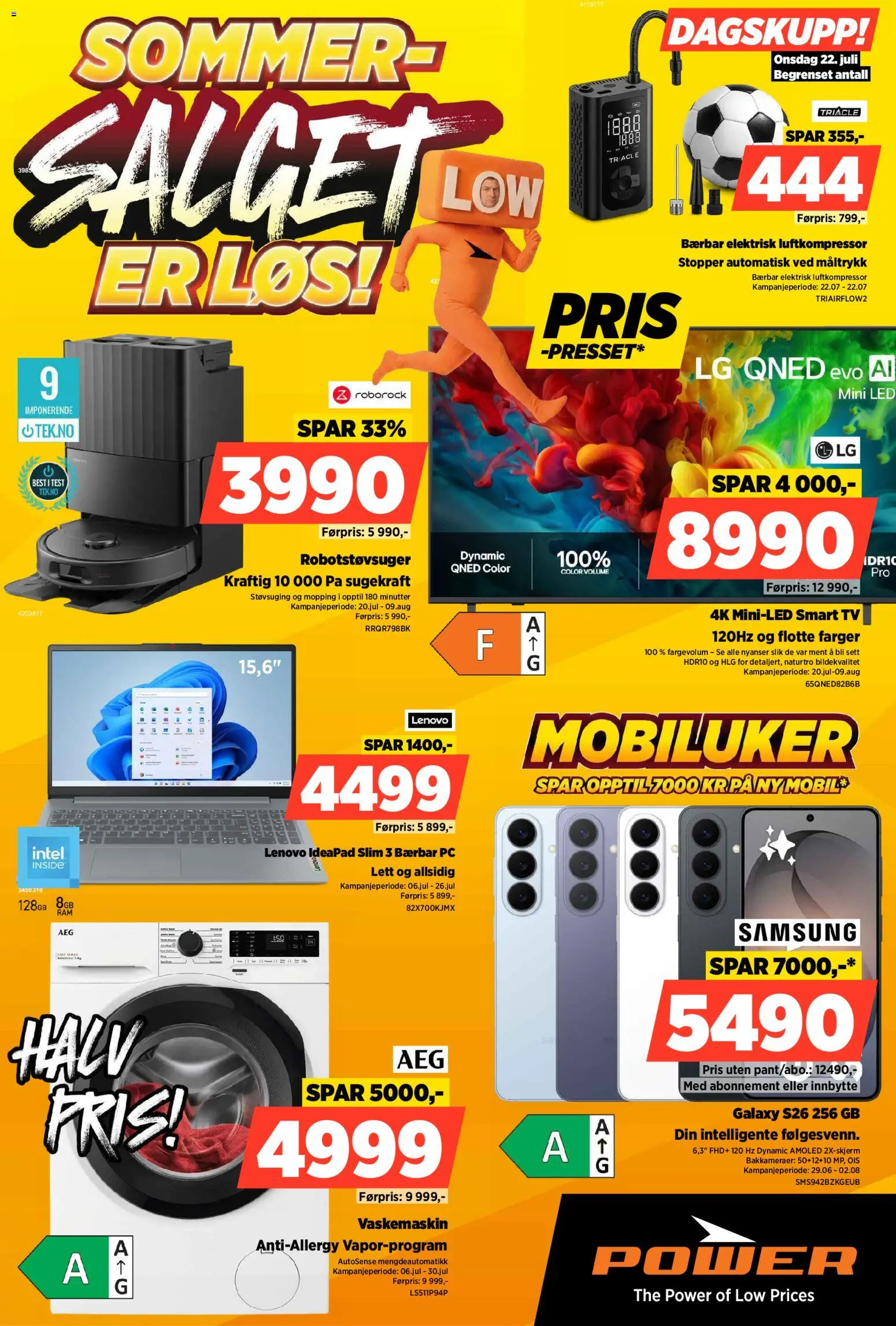 {H1} | Side: 1 | Produkter: Robotstøvsuger, Pc, Tv, Vaskemaskin