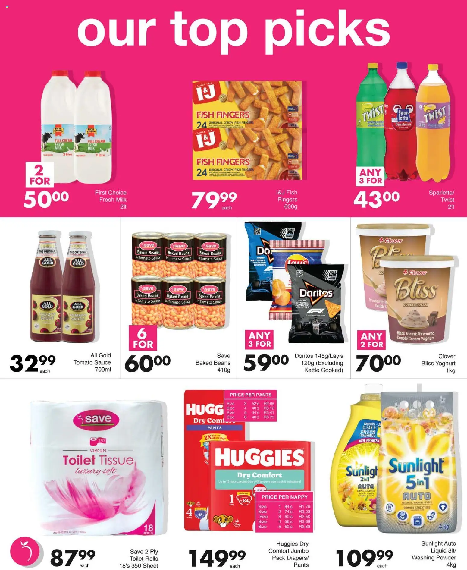New Save catalogue – valid from 15/09/2026 | Page: 2 | Products: Baked beans, Diapers, Fragrance, Pepper