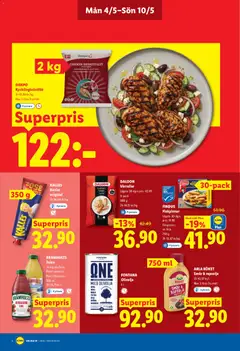 Lidl erbjudanden - Förhandsvisning av reklamblad från butik Lidl aktuell från 04.05.2026 | Sida: 6 | Produkter: Olivolja, Smör, Juice, Lime