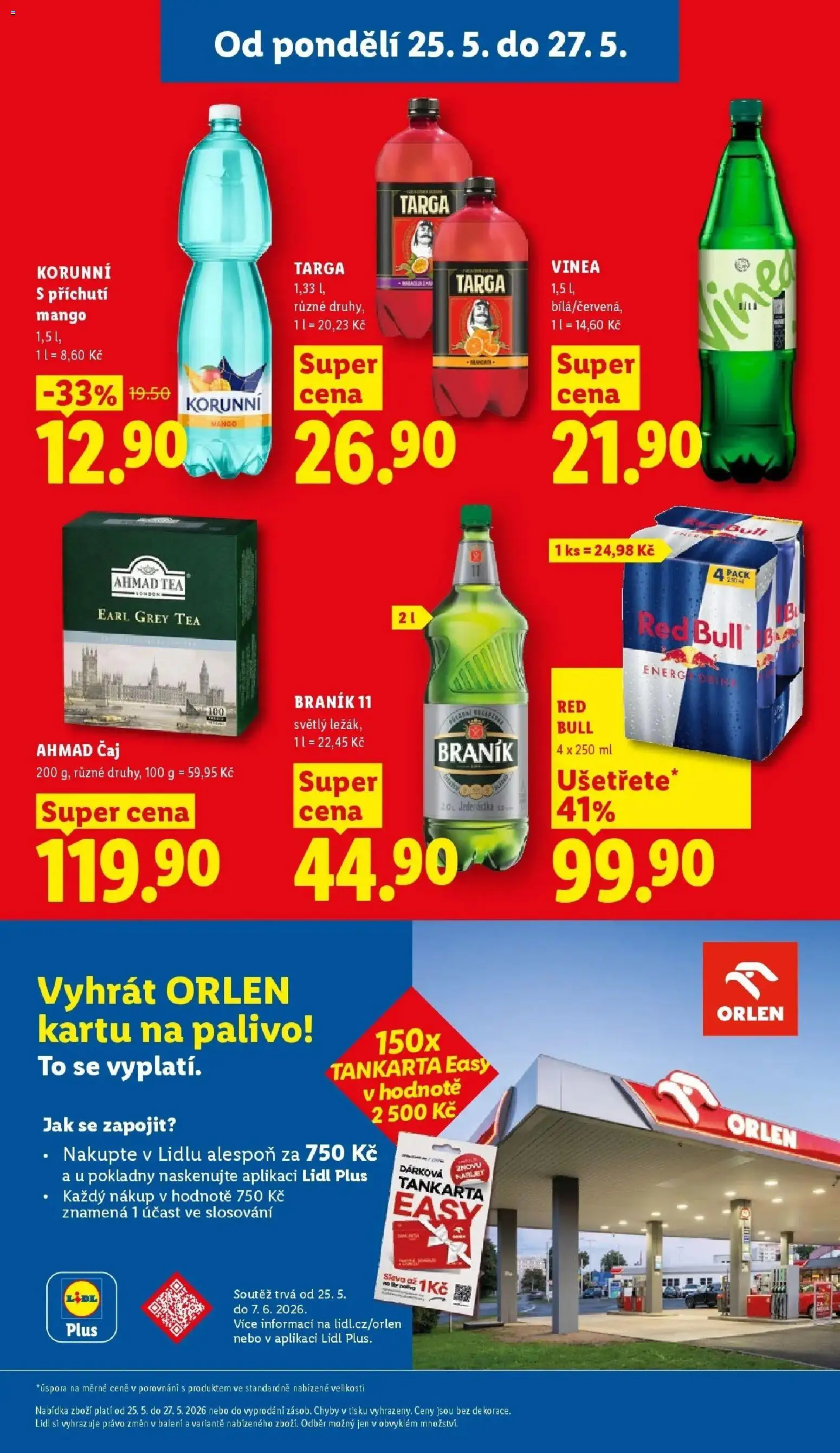 Lidl aktuální leták od 25.05.2026 | Strana: 29 | Produkty: Mango, Red Bull, Braník 11, Energy drink