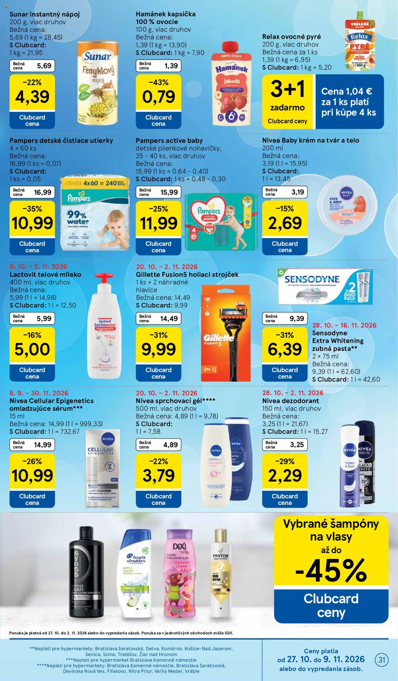 Nové Tesco akcie – leták je platný od 28.10.2026 | Strana: 31