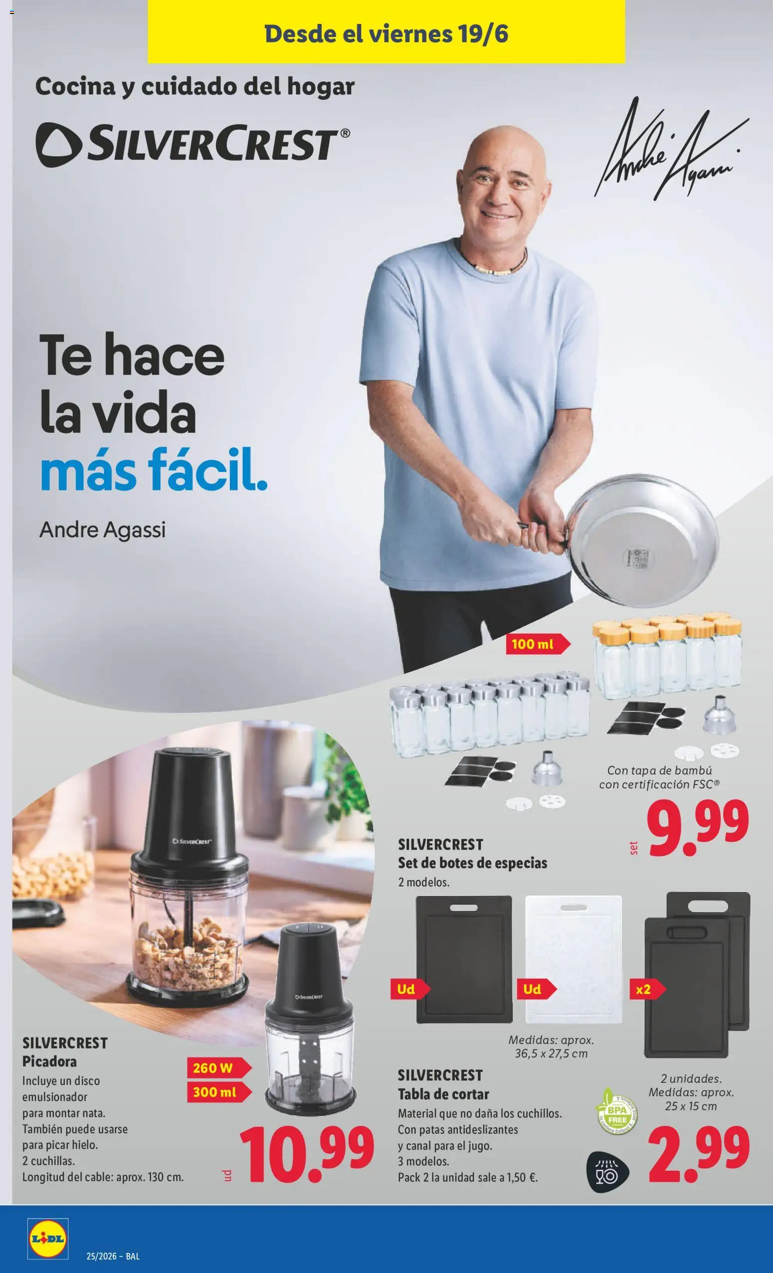 Lidl folleto de bazar Baleares │ válido desde el 15.06.2026 | Página: 18 | Productos: Tabla de cortar, Té, Cable, Disco
