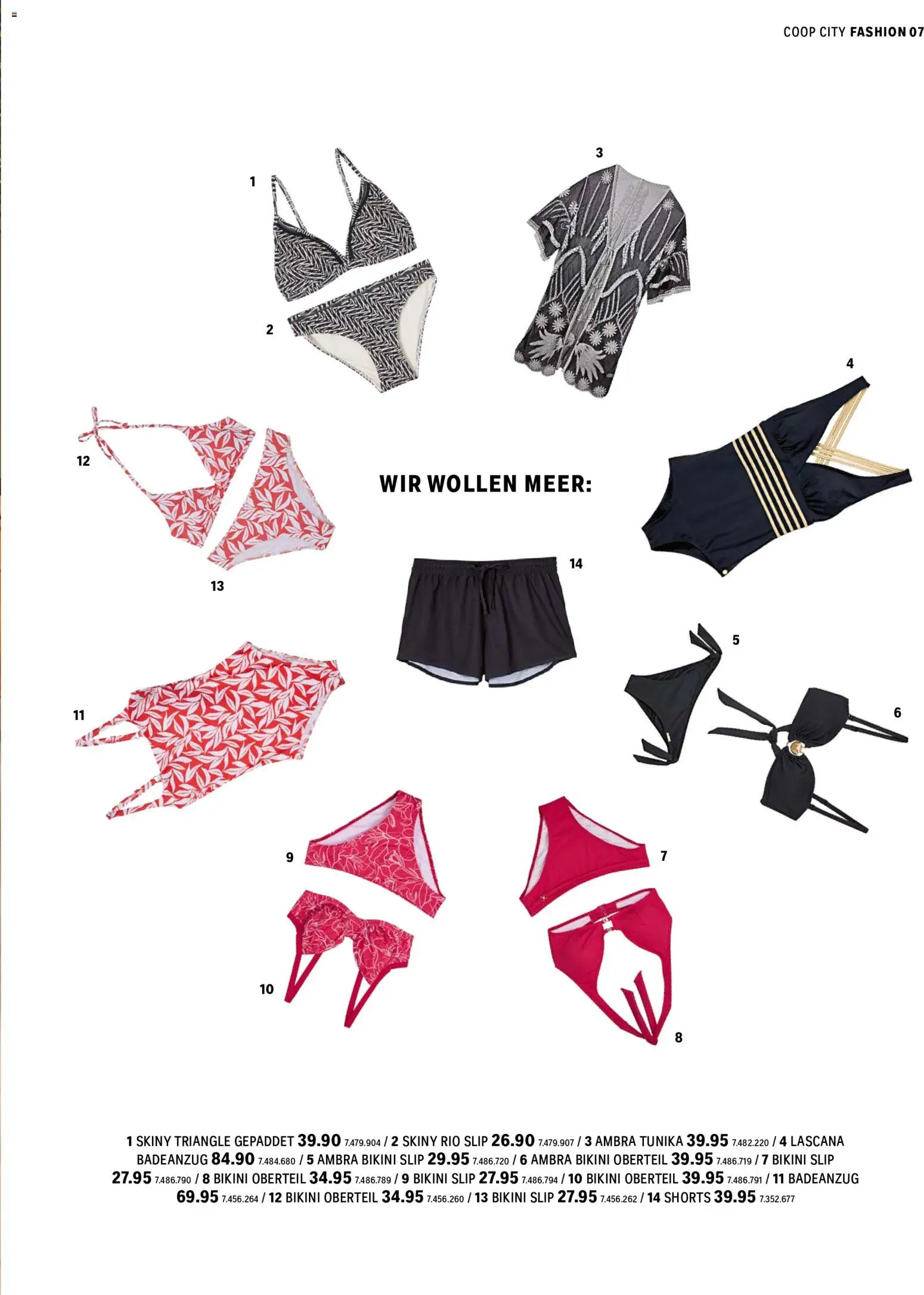 Coop City aktionen – gültig ab 01.05.2026 | Seite: 7 | Produkte: Badeanzug, Slip, Bikini