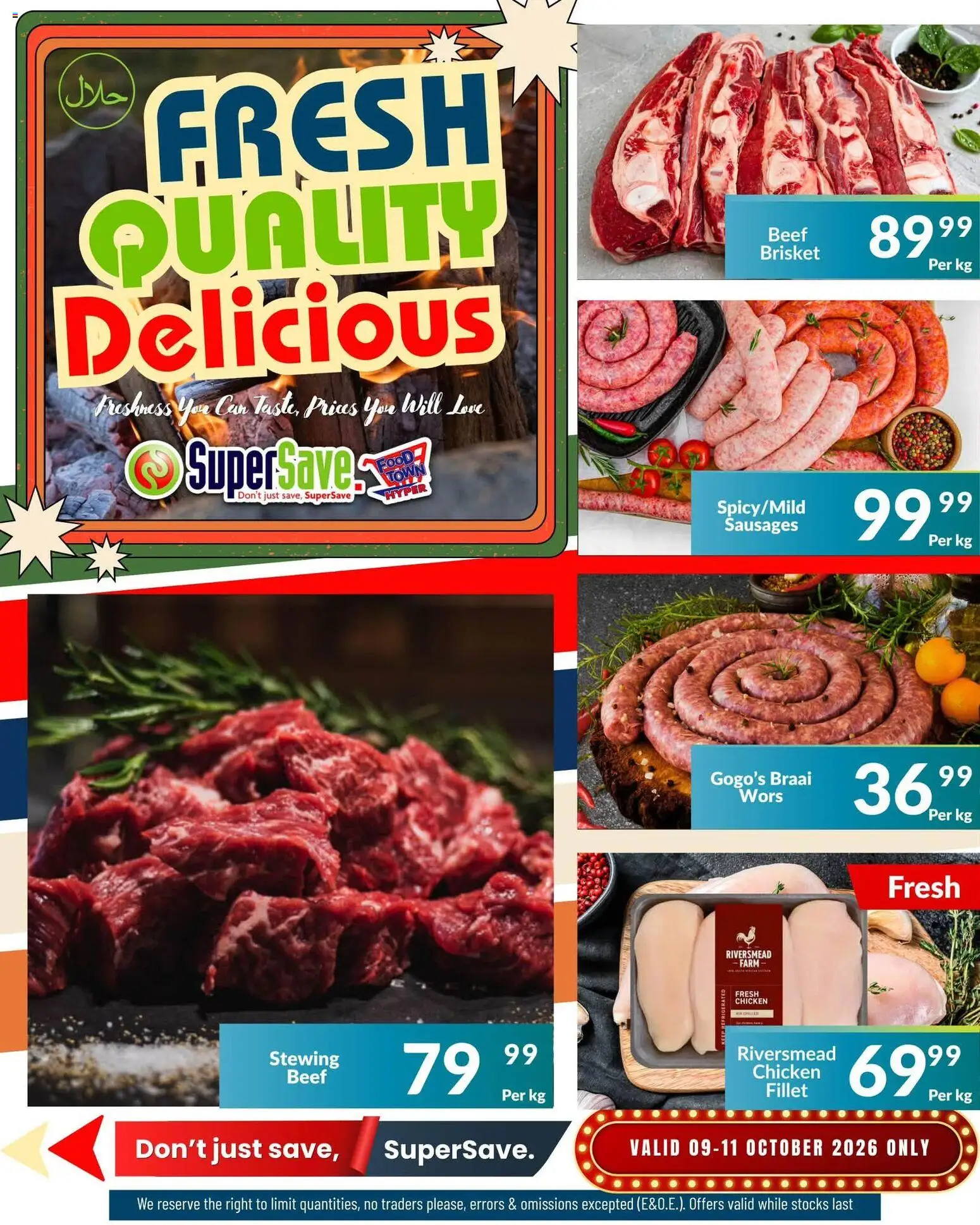 New Super Save catalogue – valid from 09/10/2026 | Page: 5 | Products: Chicken, Beef, Fillet