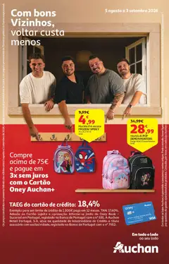 Pré-visualização Auchan - Folheto Escolar válido de 05/08/2026