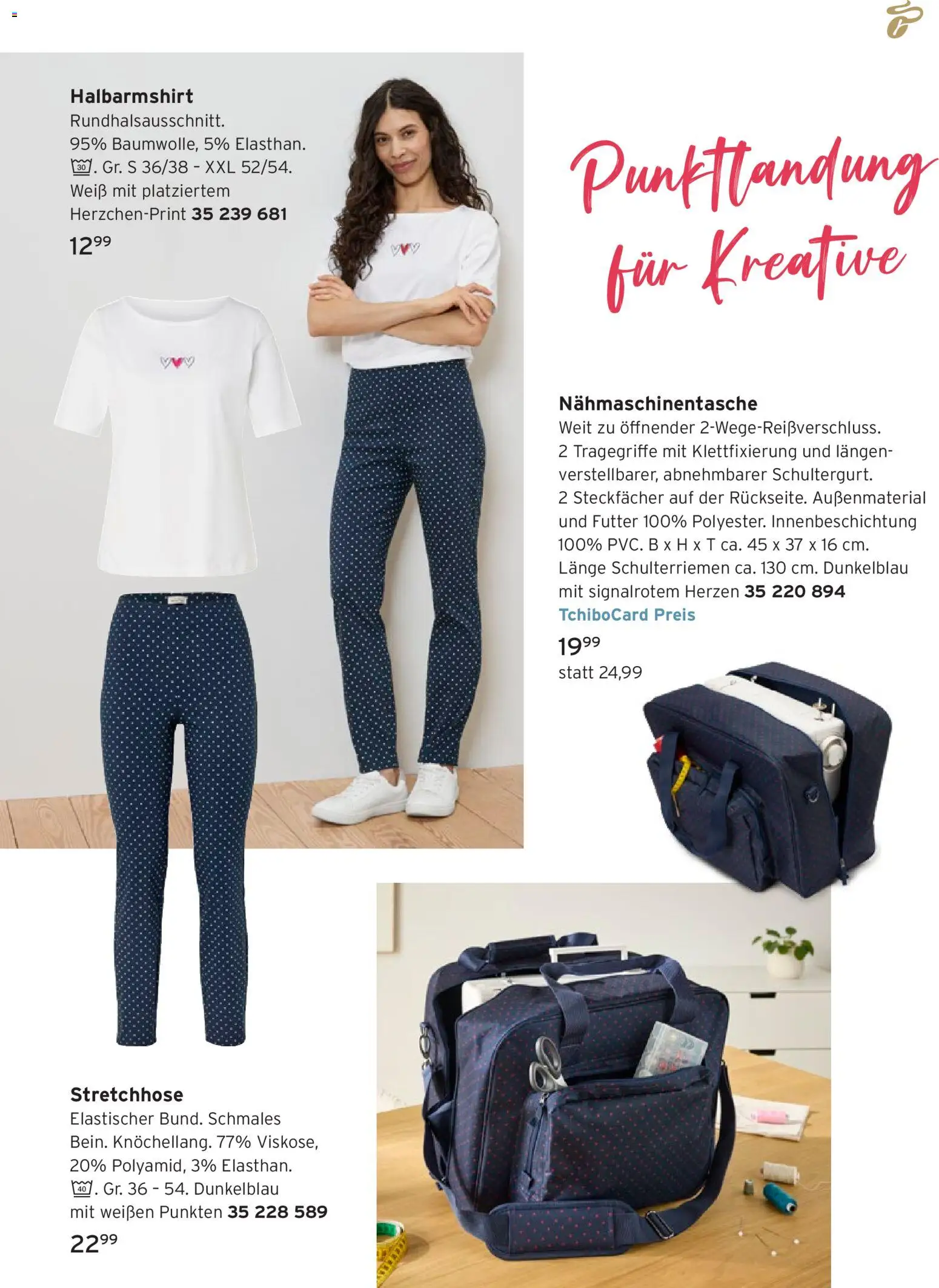 Prospekt Tchibo Zeitlose Looks & Kreative Helfer – gültig ab 12.08.2026 | Seite: 5 | Produkte: Sweatshirt, Leggings