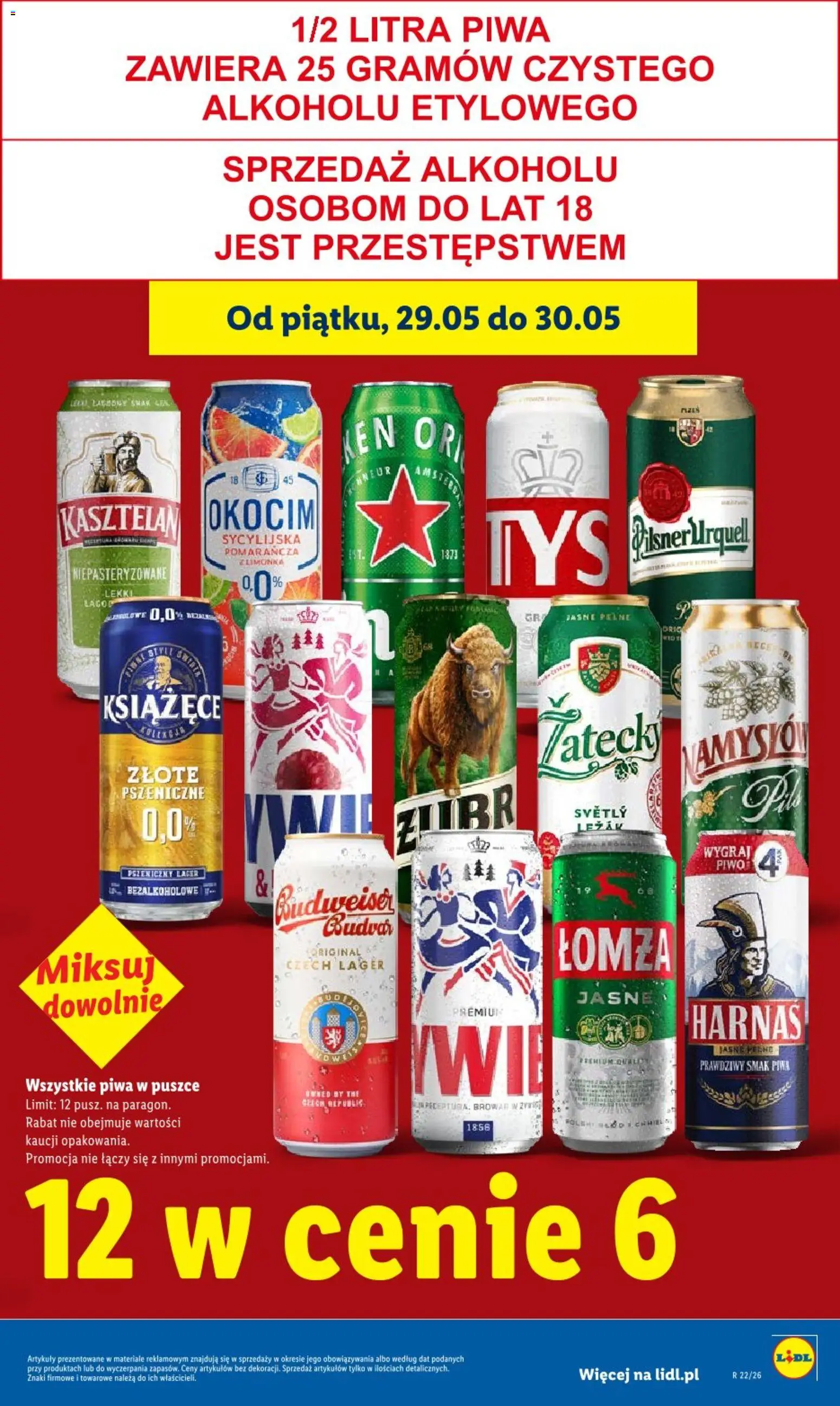 Lidl gazetka od 28.05.2026 | Strona: 7 | Produkty: Limonka, Leżak, Warka, Harnaś