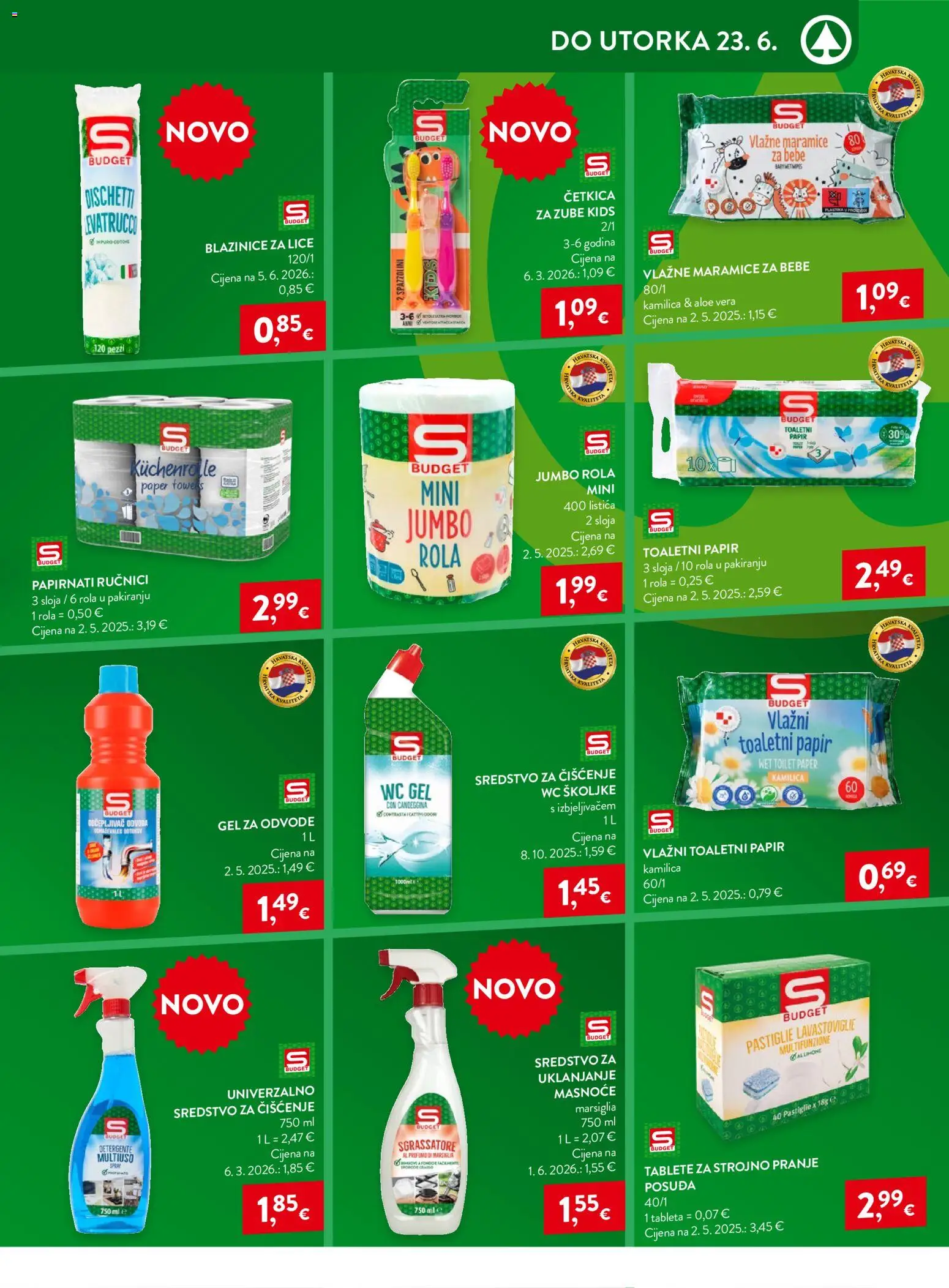 Spar katalog | vrijedi od 17.06.2026 | Stranica: 31 | Proizvodi: Vlažne maramice, Papirnati ručnici, Toaletni papir, Tableta