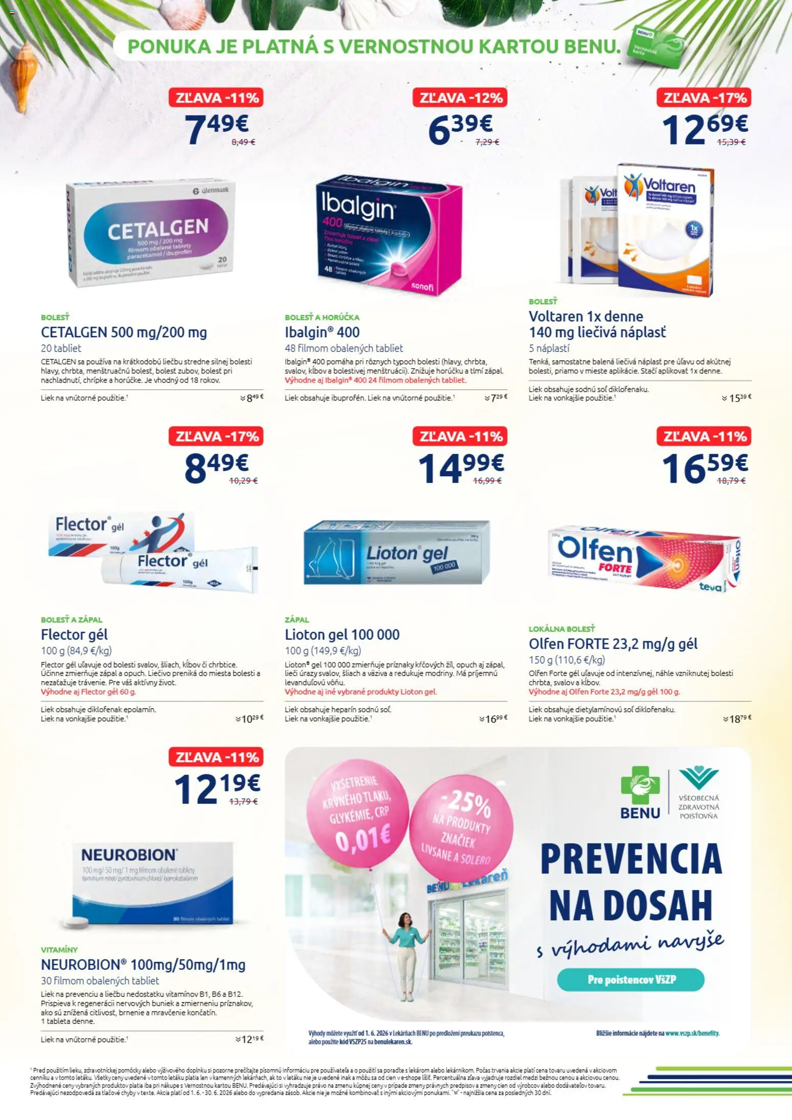 Nové BENU Lekáreň akcie – leták je platný od 01.06.2026 | Strana: 3