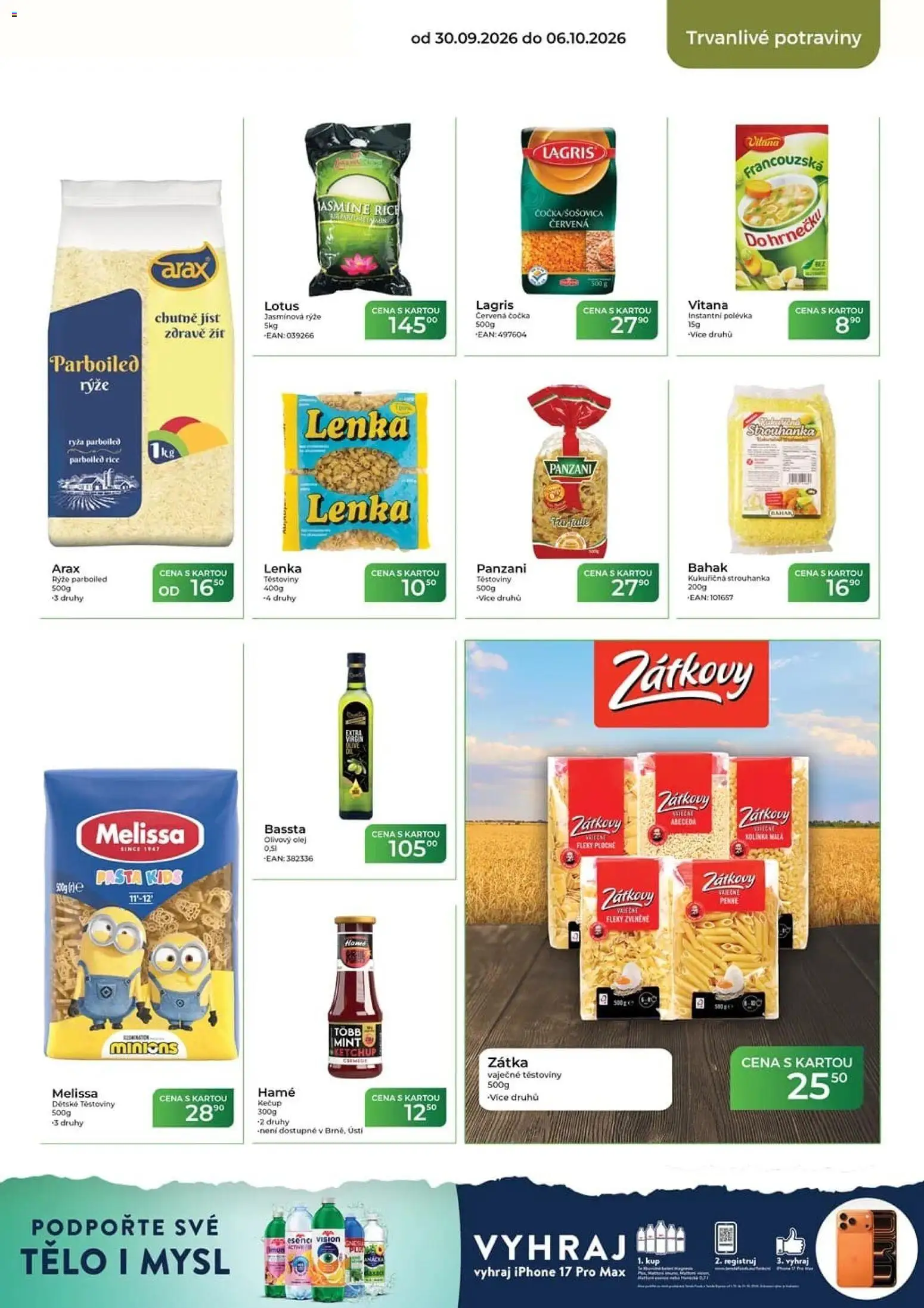 Tamda Foods leták od 30.09.2026 | Strana: 39 | Produkty: Olivový olej, Olej, Těstoviny, Kečup