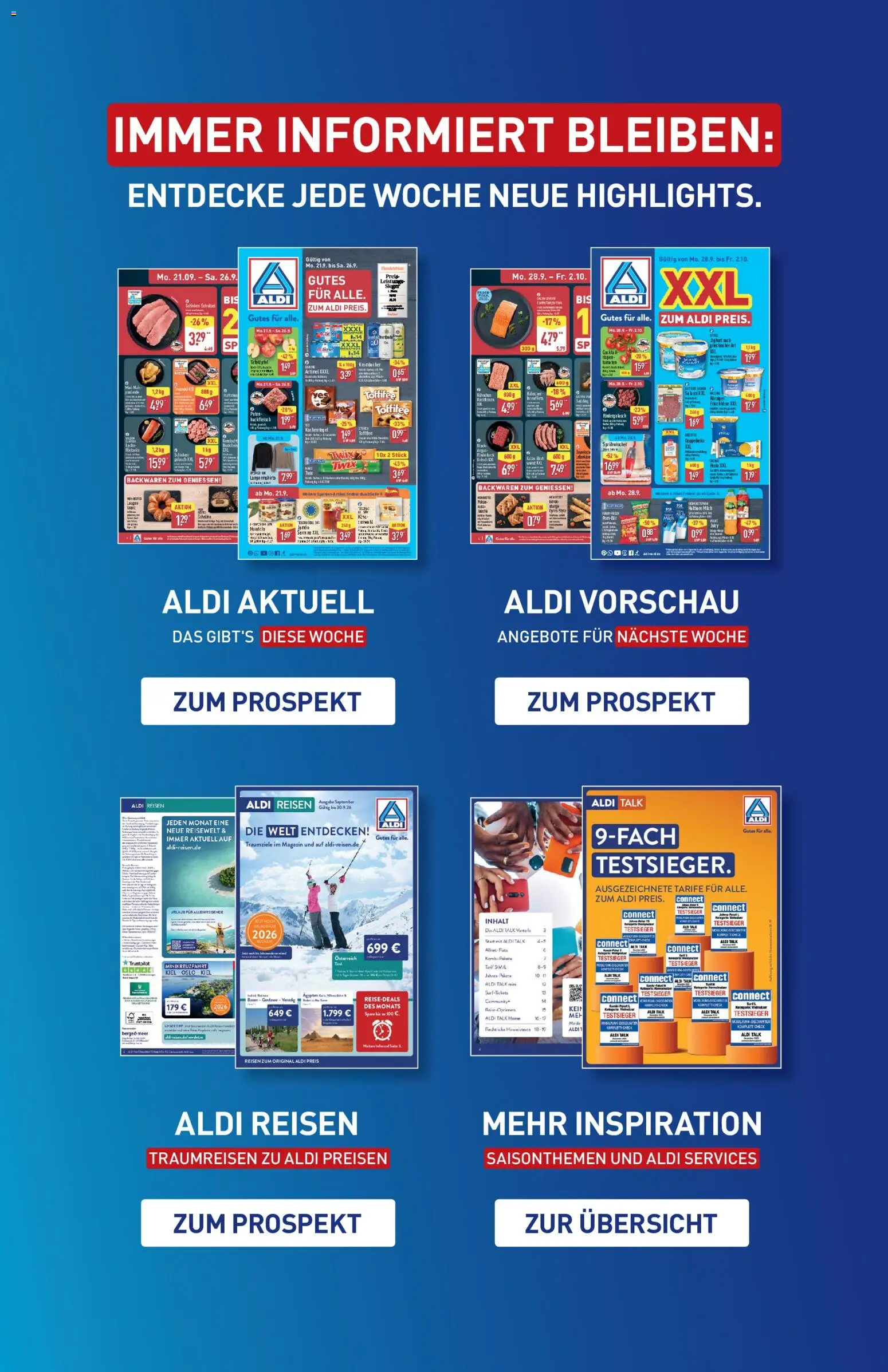Aldi Prospekt – gültig ab 05.10.2026 | Seite: 45 | Produkte: Milch, Magazin, Krombacher, Hackfleisch