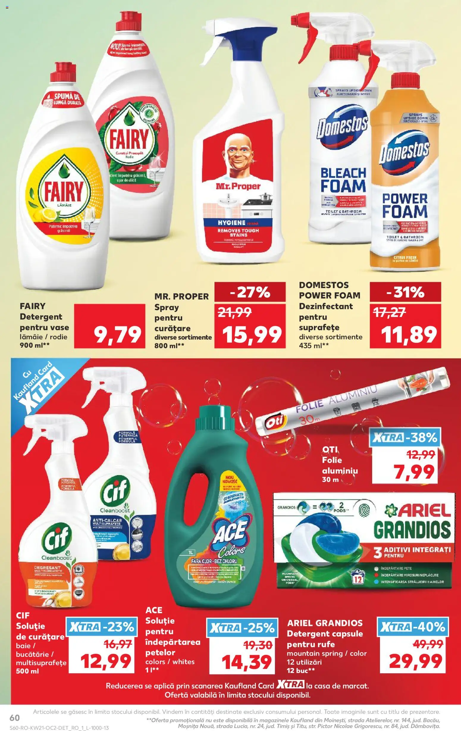 Noul catalog Kaufland – valabil de la 20.05.2026 | Pagină: 60 | Produse: Bucătărie, Îndepărtarea petelor, Demlik, Lămâie