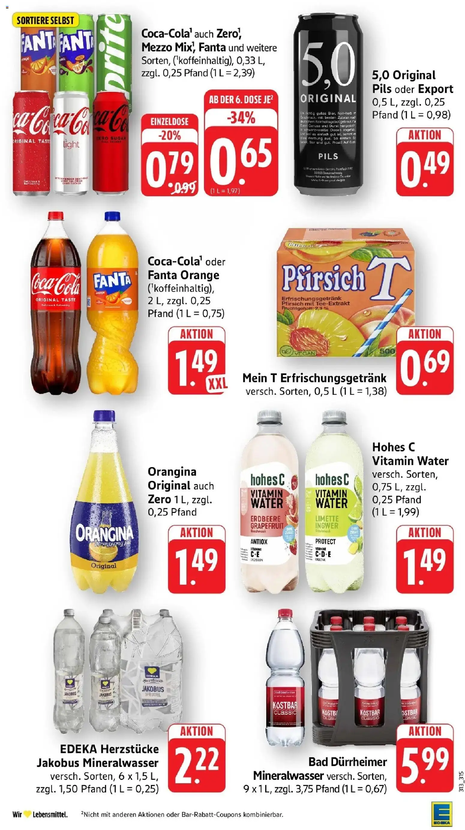 E center Prospekt Villingen - Schwenningen (ab 17.08.2026) zum Blättern | Seite: 30 | Produkte: Pils, Grapefruit, Pfirsich, Limette