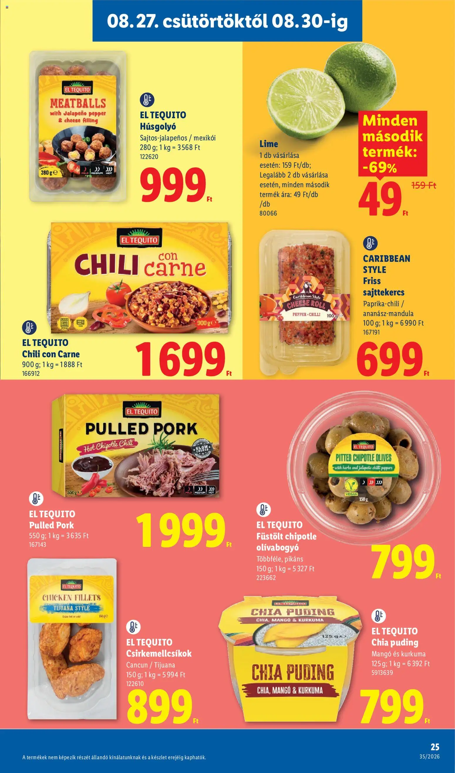 Lidl akciós ujság - amely érvényes a következő dátumtól: 2026.08.27. | Oldal: 25