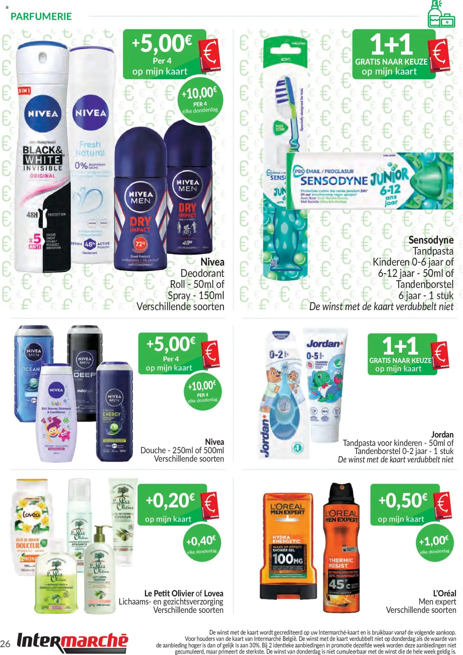 {H1} | Pagina: 26 | Producten: Douche, Kaart, Deodorant, Tandenborstel