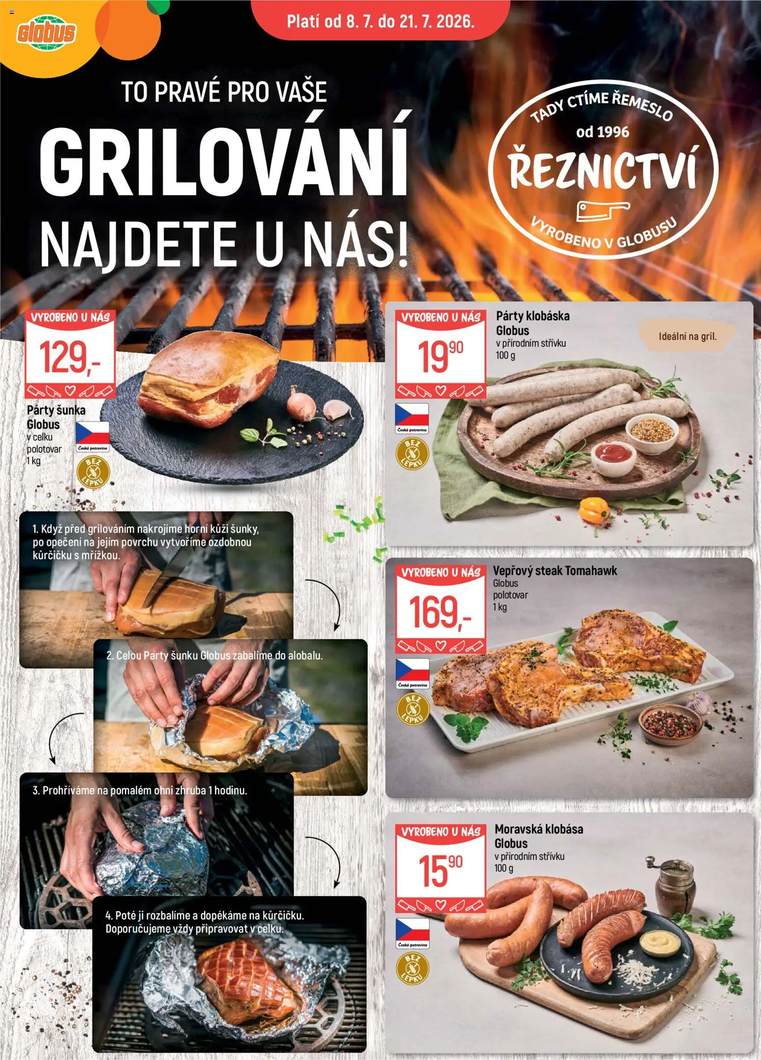 Globus leták - Grilování od 08.07.2026 catalogue cover