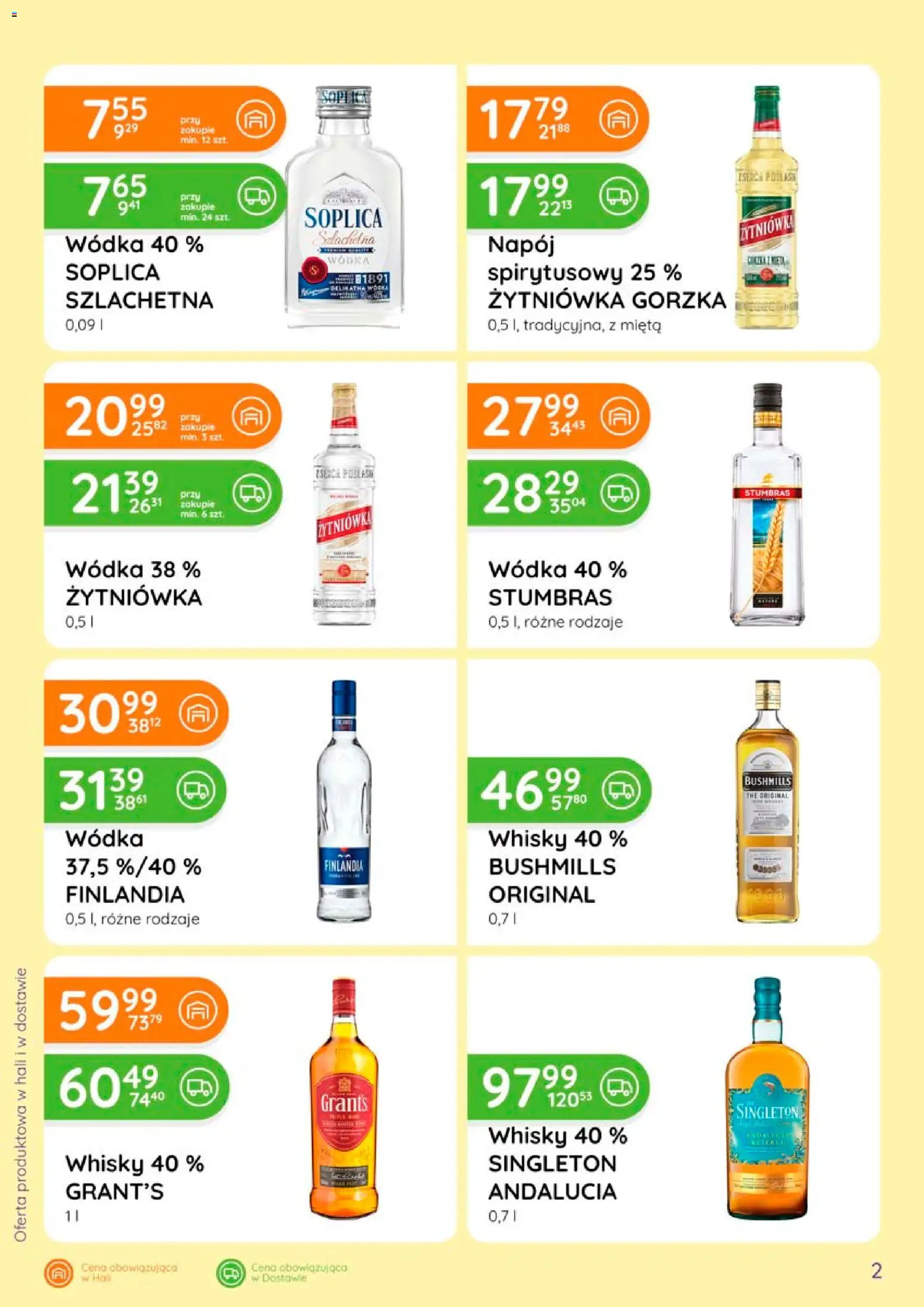 Eurocash gazetka - Ofensywa Alkoholowa od 16.07.2026 | Strona: 2 | Produkty: Grant's, Soplica wódka, Mięta, Wódka